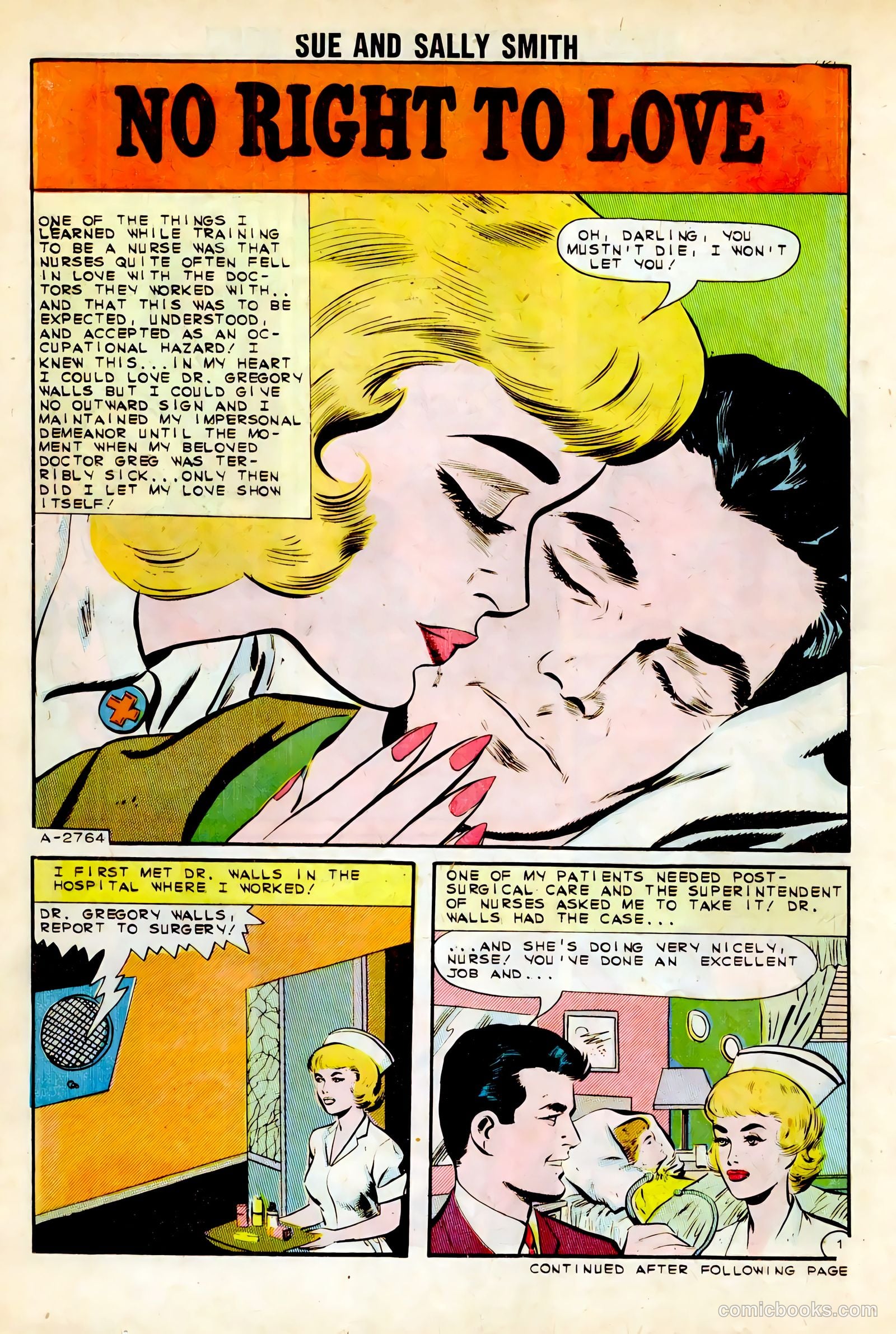 Sue and Sally Smith, Flying Nurses #52 (1963) — page 14 of 36