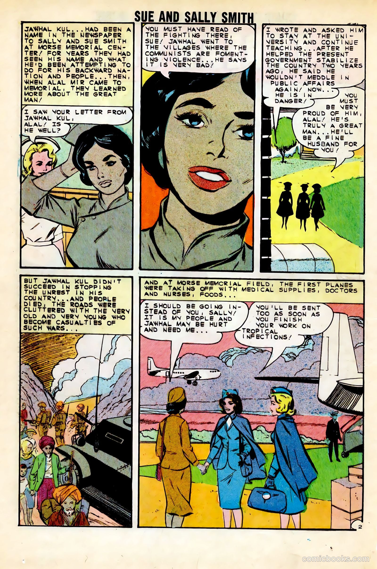 Sue and Sally Smith, Flying Nurses #52 (1963) — page 24 of 36