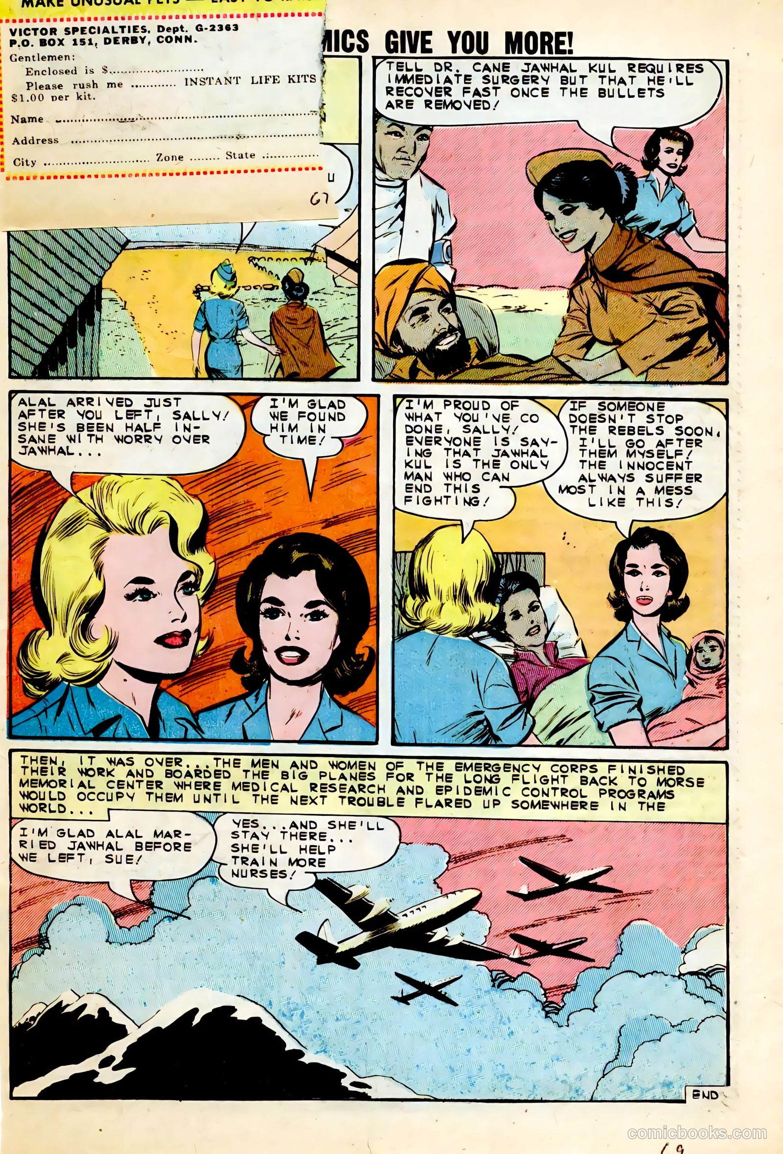Sue and Sally Smith, Flying Nurses #52 (1963) — page 33 of 36