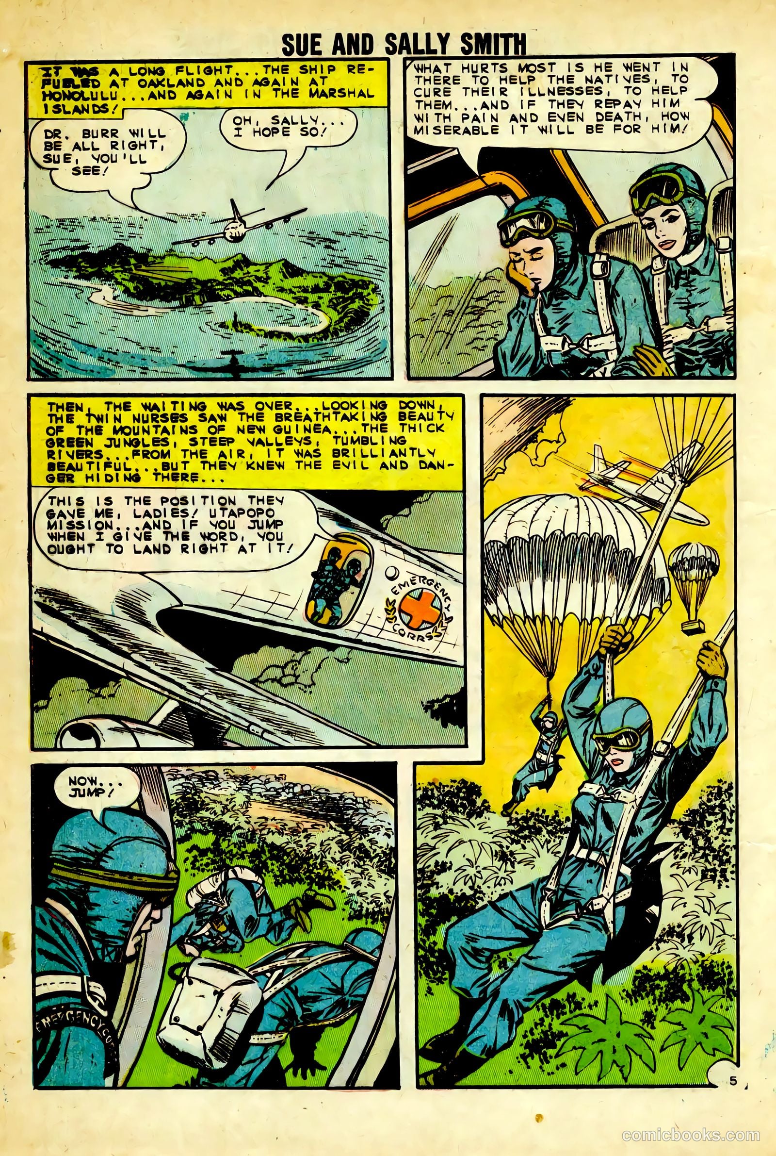 Sue and Sally Smith, Flying Nurses #53 (1963) — page 9 of 37