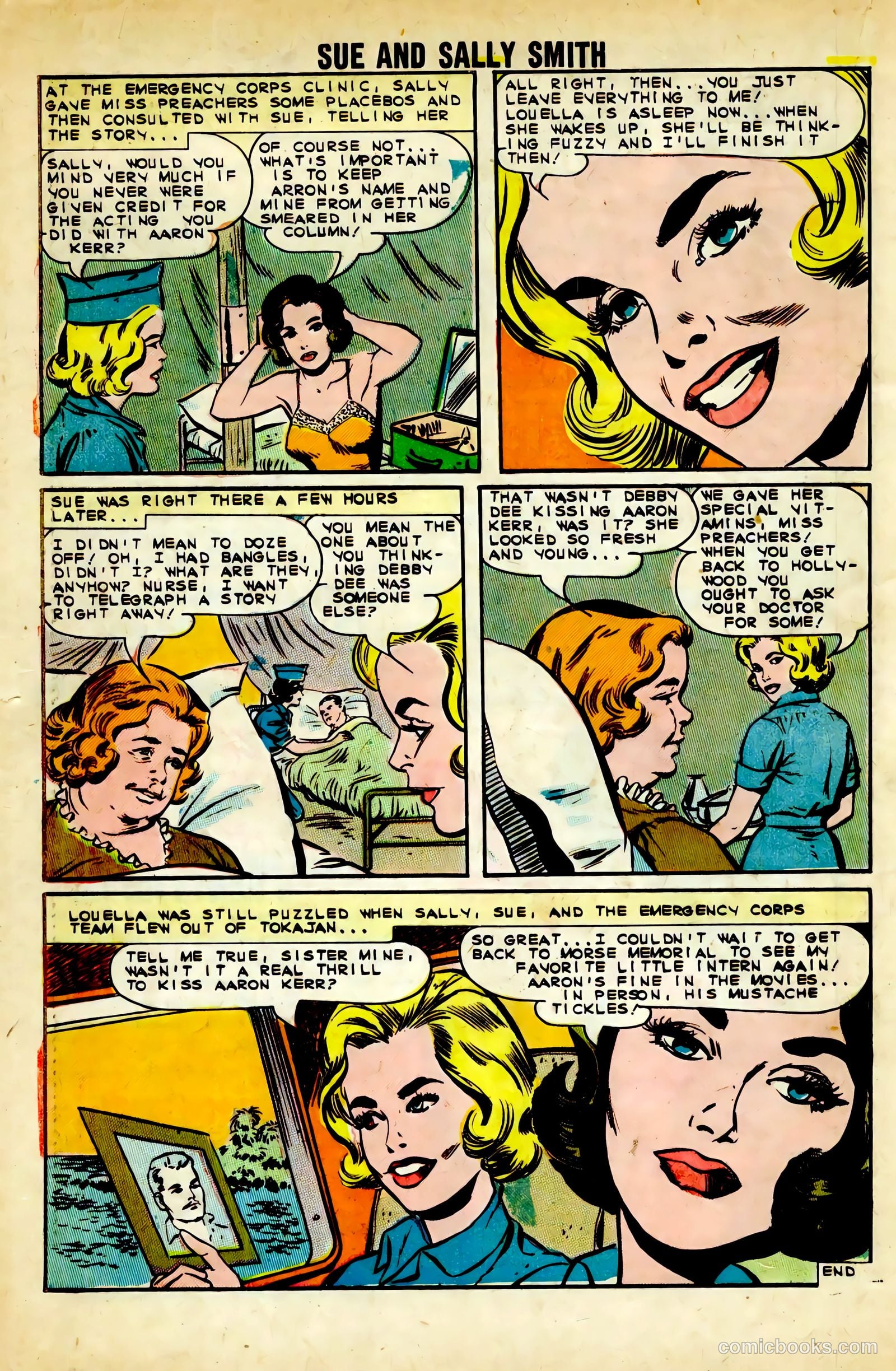 Sue and Sally Smith, Flying Nurses #53 (1963) — page 33 of 37