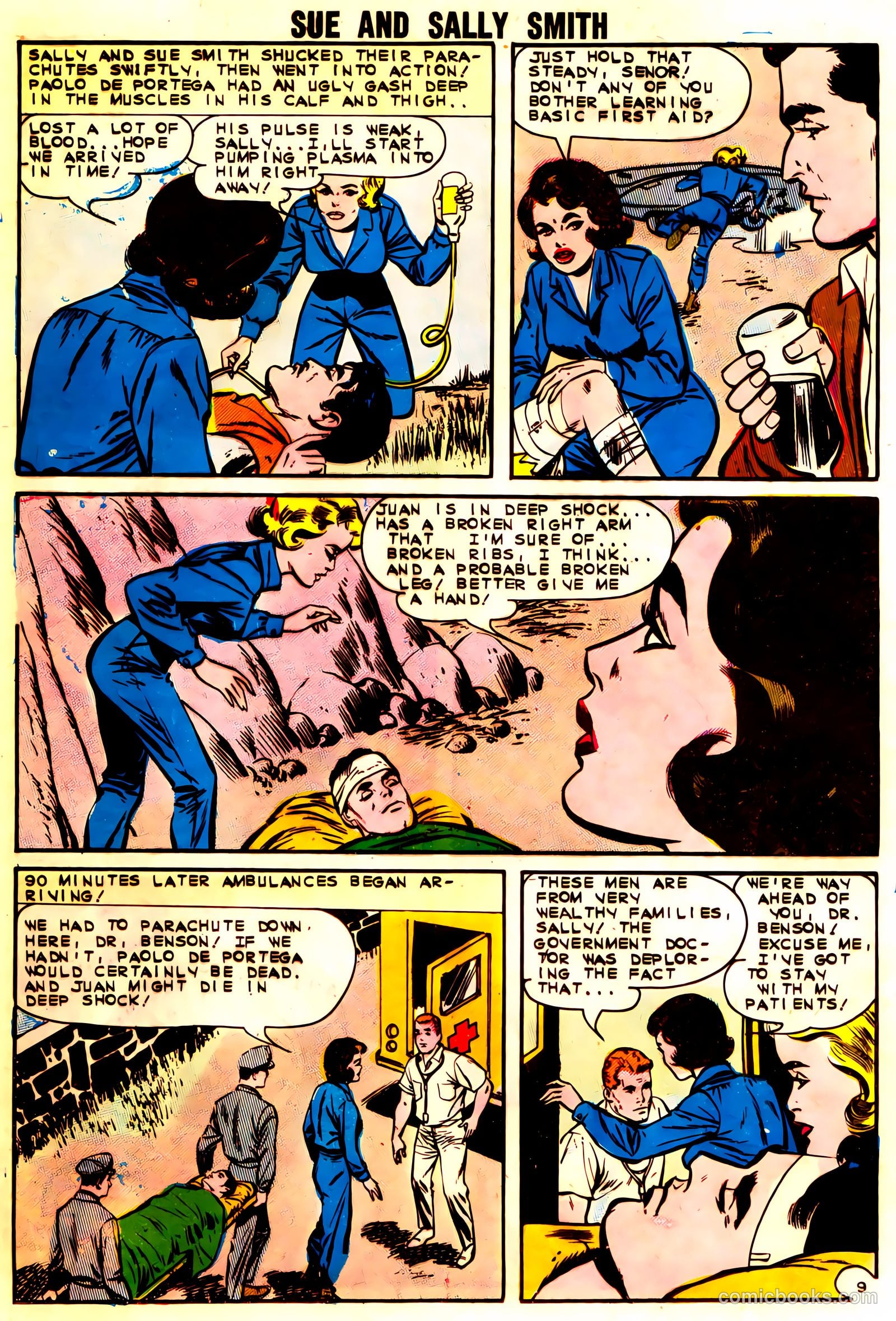 Sue and Sally Smith, Flying Nurses #54 (1963) — page 12 of 36