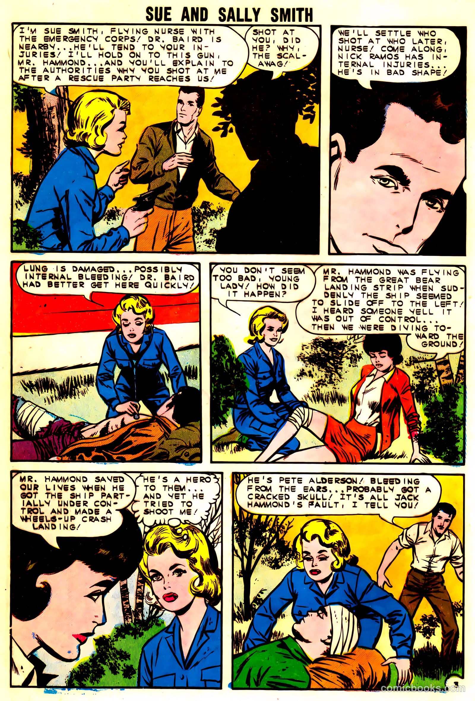 Sue and Sally Smith, Flying Nurses #54 (1963) — page 24 of 36