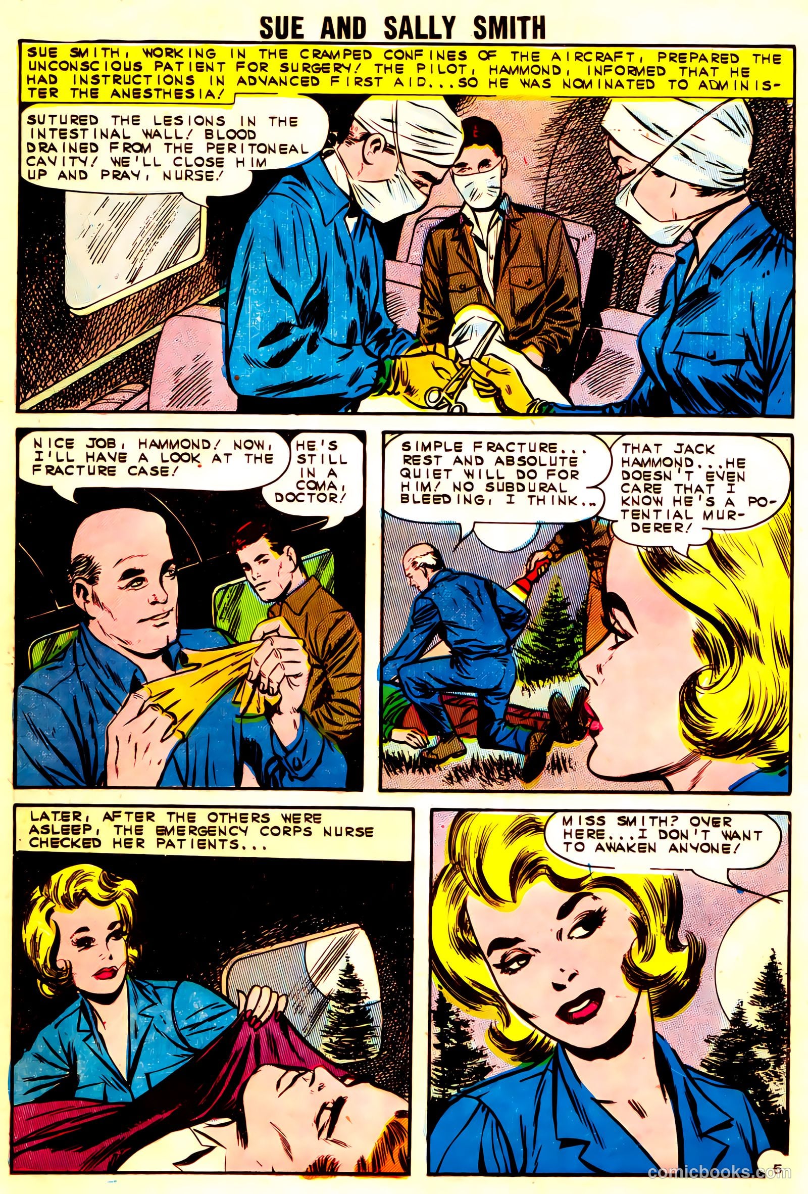 Sue and Sally Smith, Flying Nurses #54 (1963) — page 26 of 36