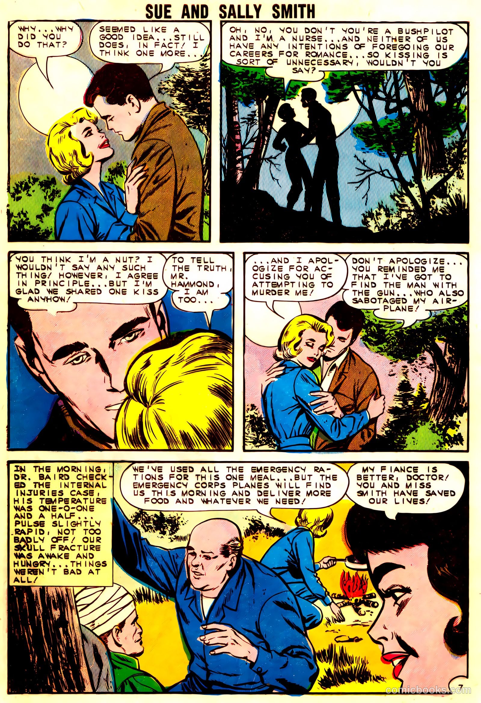 Sue and Sally Smith, Flying Nurses #54 (1963) — page 28 of 36