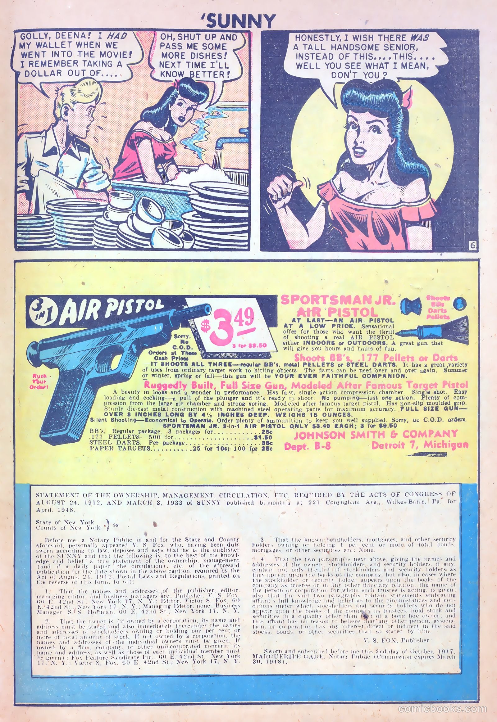 Sun #13 (1948) — page 33 of 36