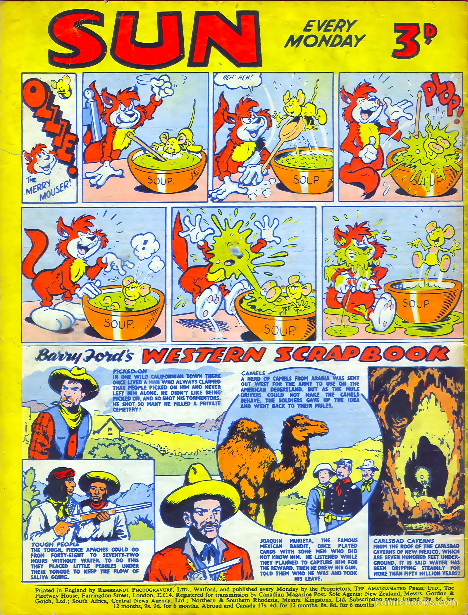 Sun #183 (1952) — page 20 of 20