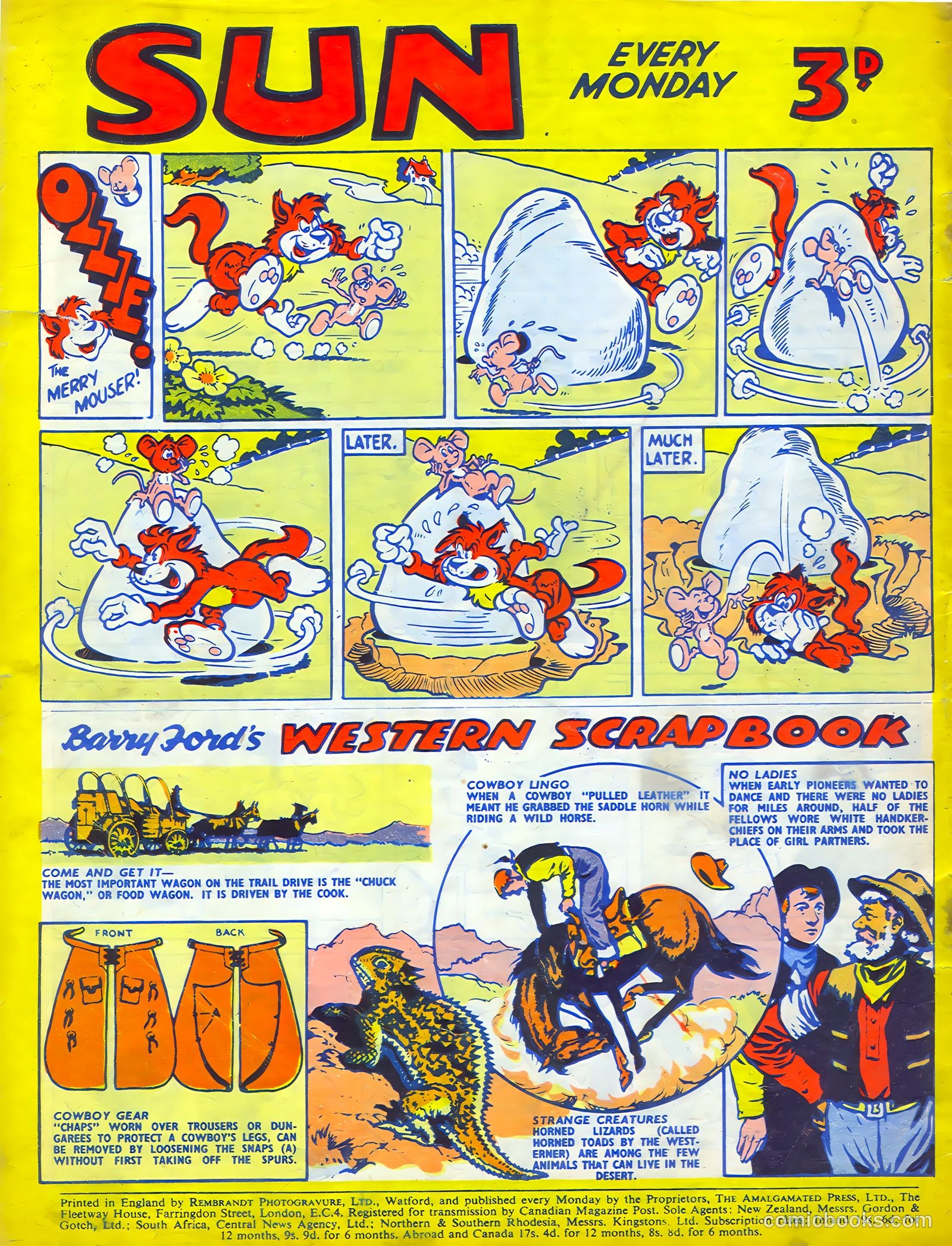 Sun #184 (1952) — page 20 of 20