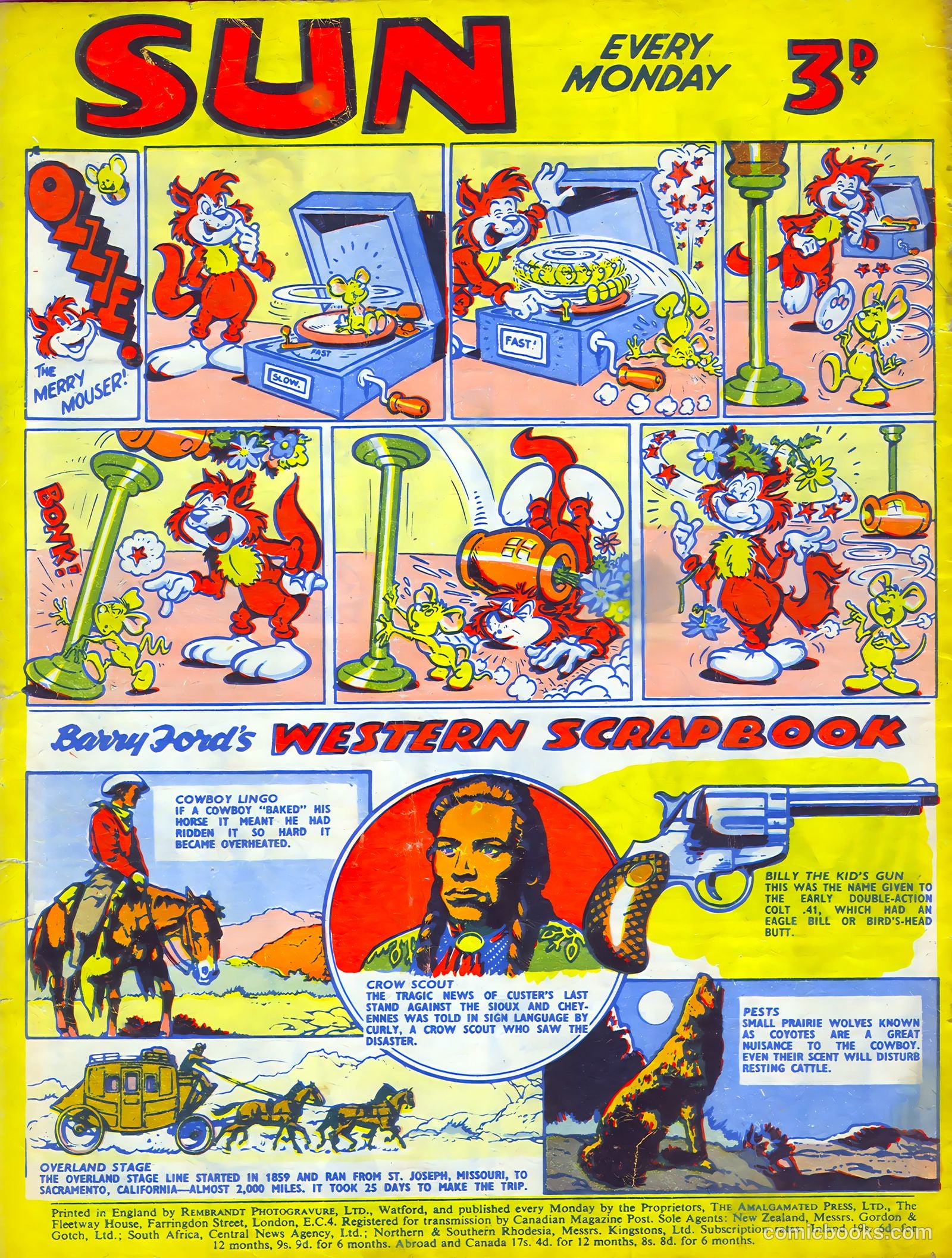 Sun #185 (1952) — page 20 of 20