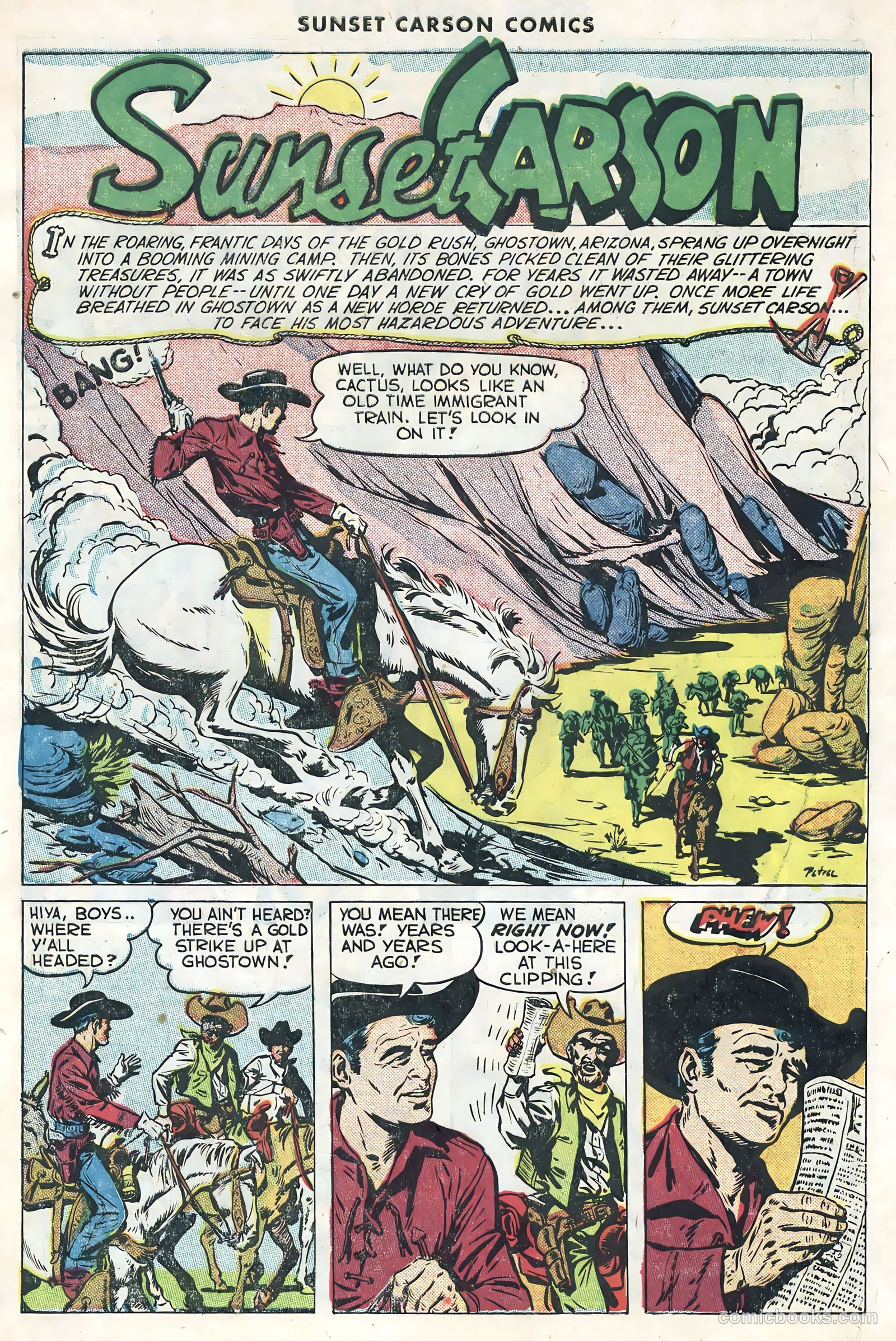 Sunset Carson Comics #1 (1951) — page 3 of 36