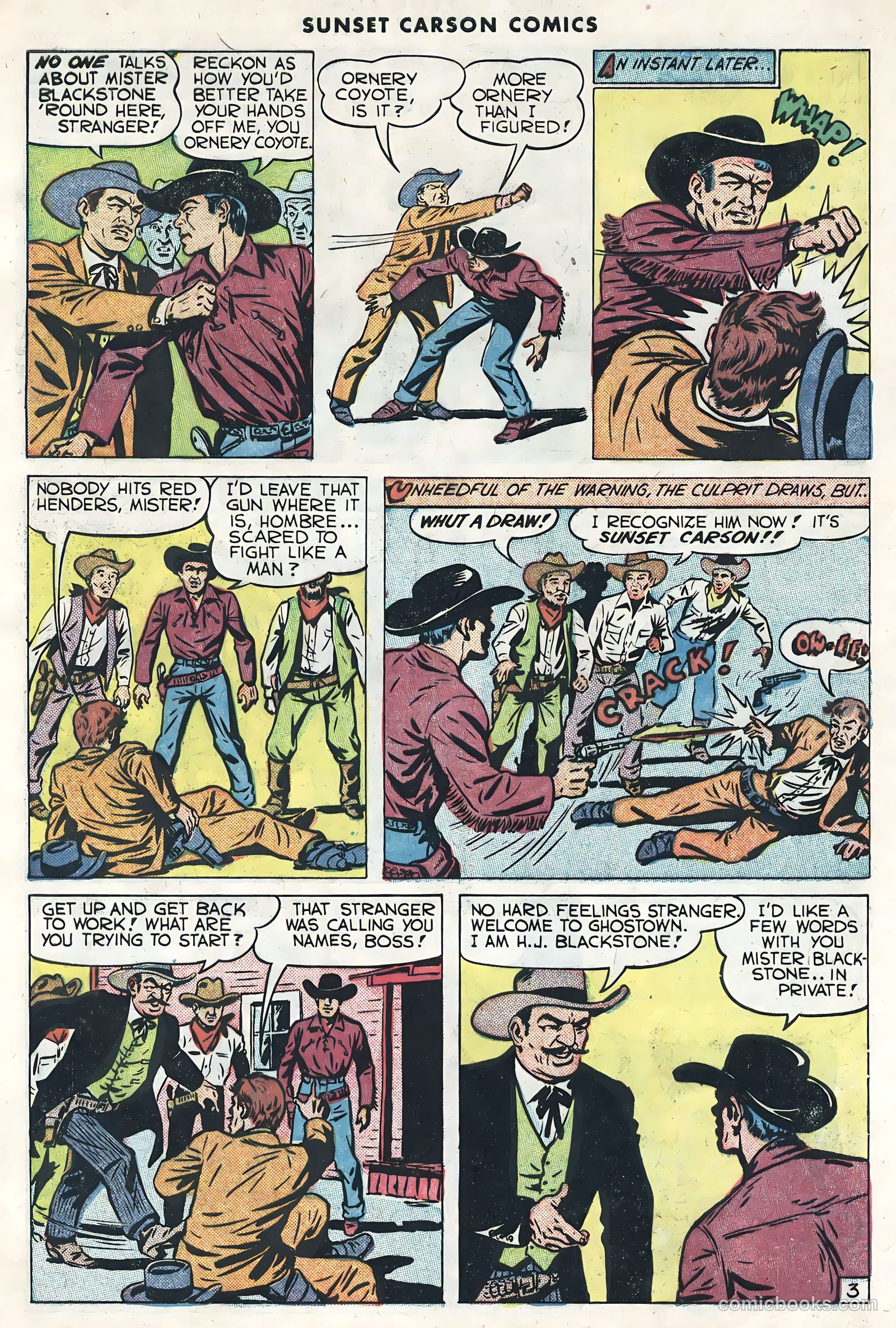 Sunset Carson Comics #1 (1951) — page 5 of 36