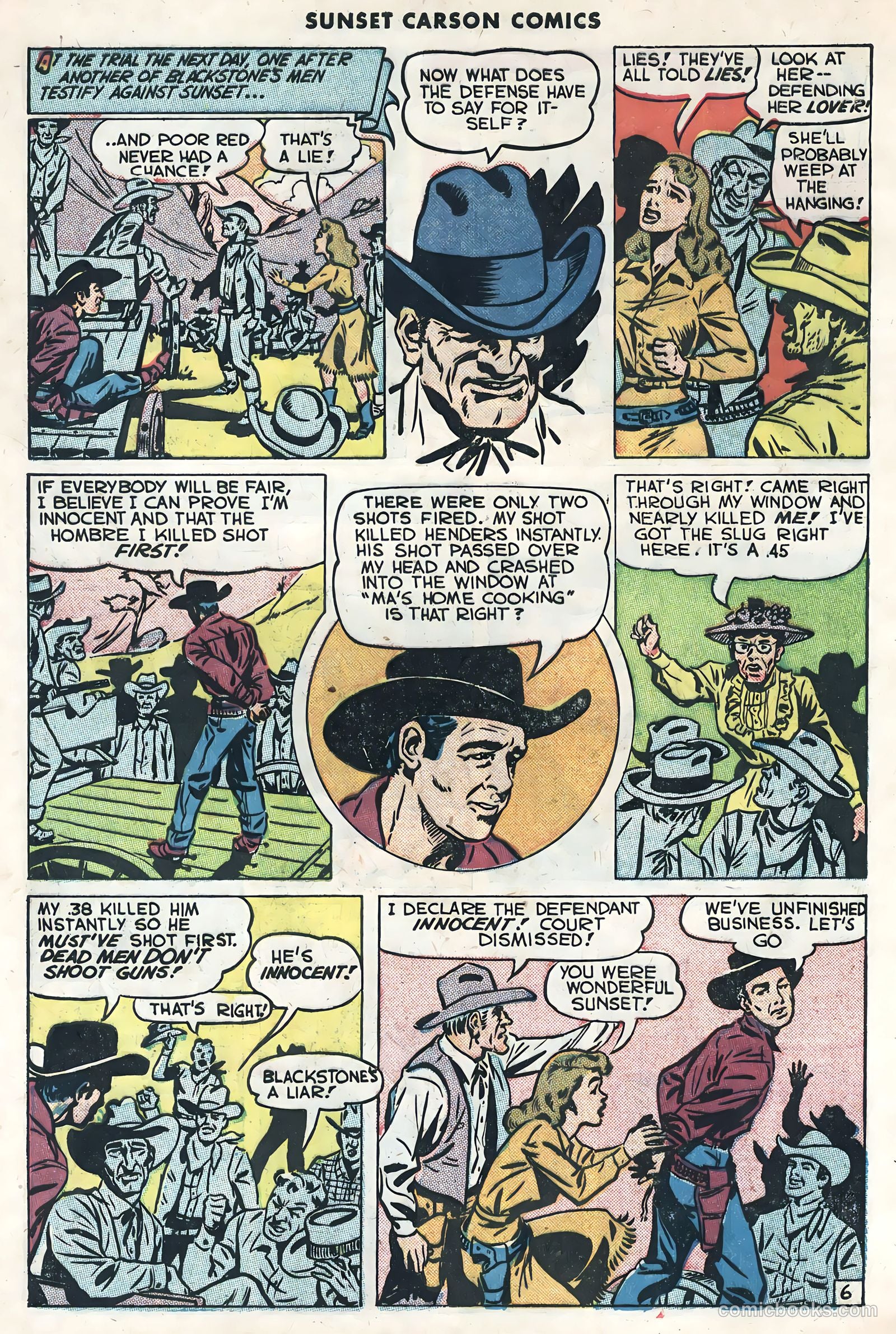 Sunset Carson Comics #1 (1951) — page 8 of 36