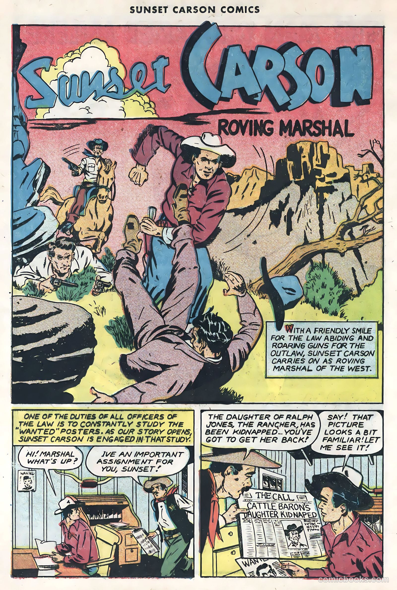 Sunset Carson Comics #1 (1951) — page 12 of 36