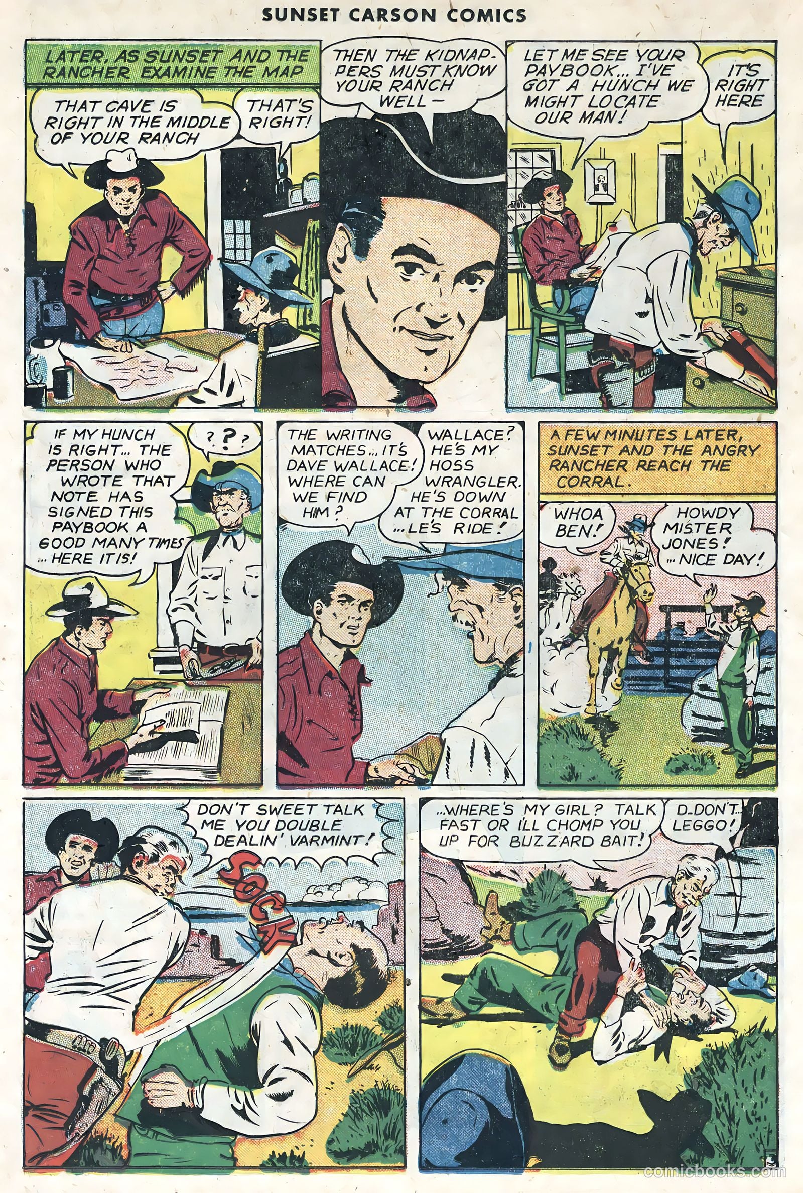 Sunset Carson Comics #1 (1951) — page 14 of 36