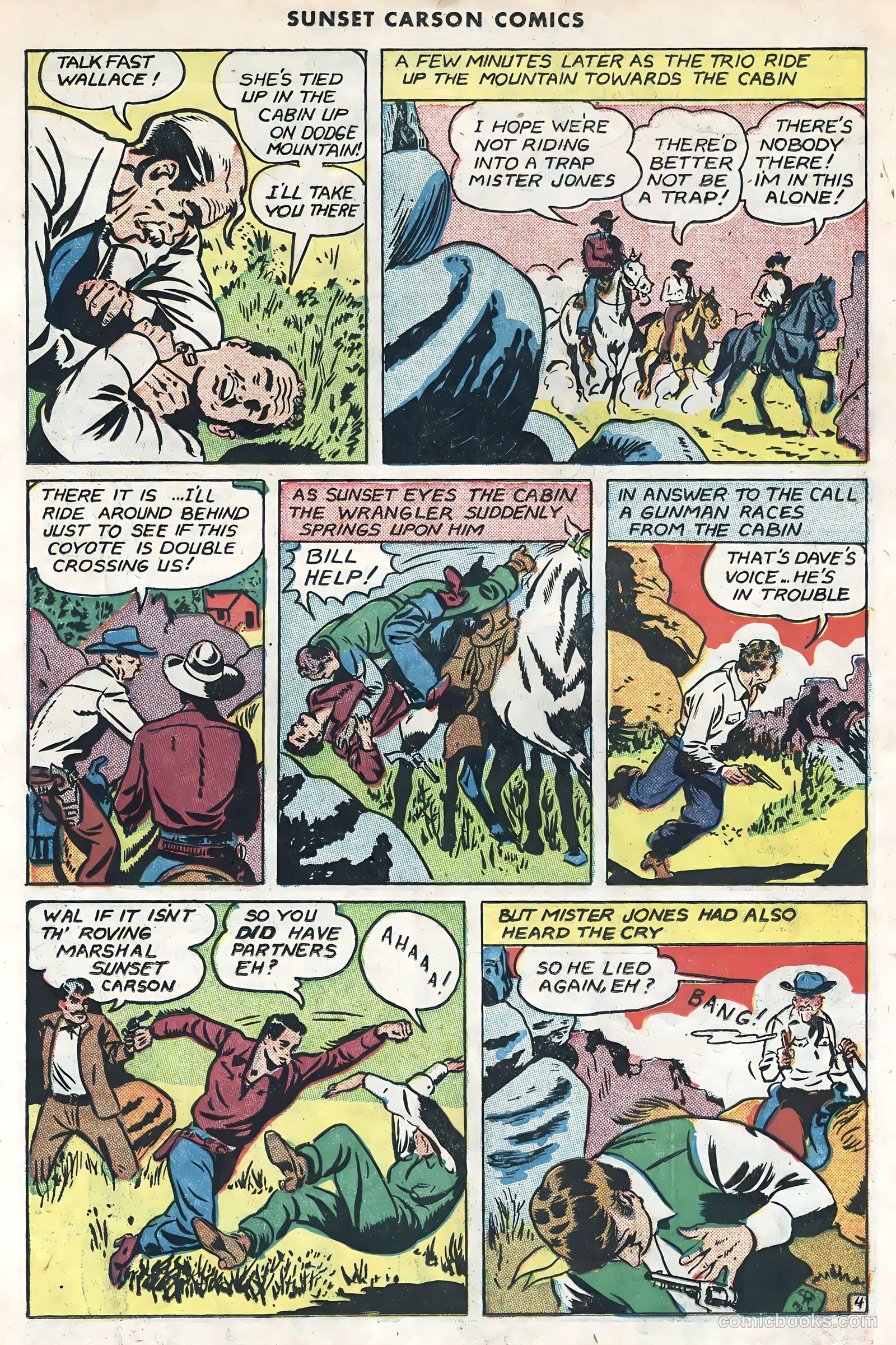 Sunset Carson Comics #1 (1951) — page 15 of 36