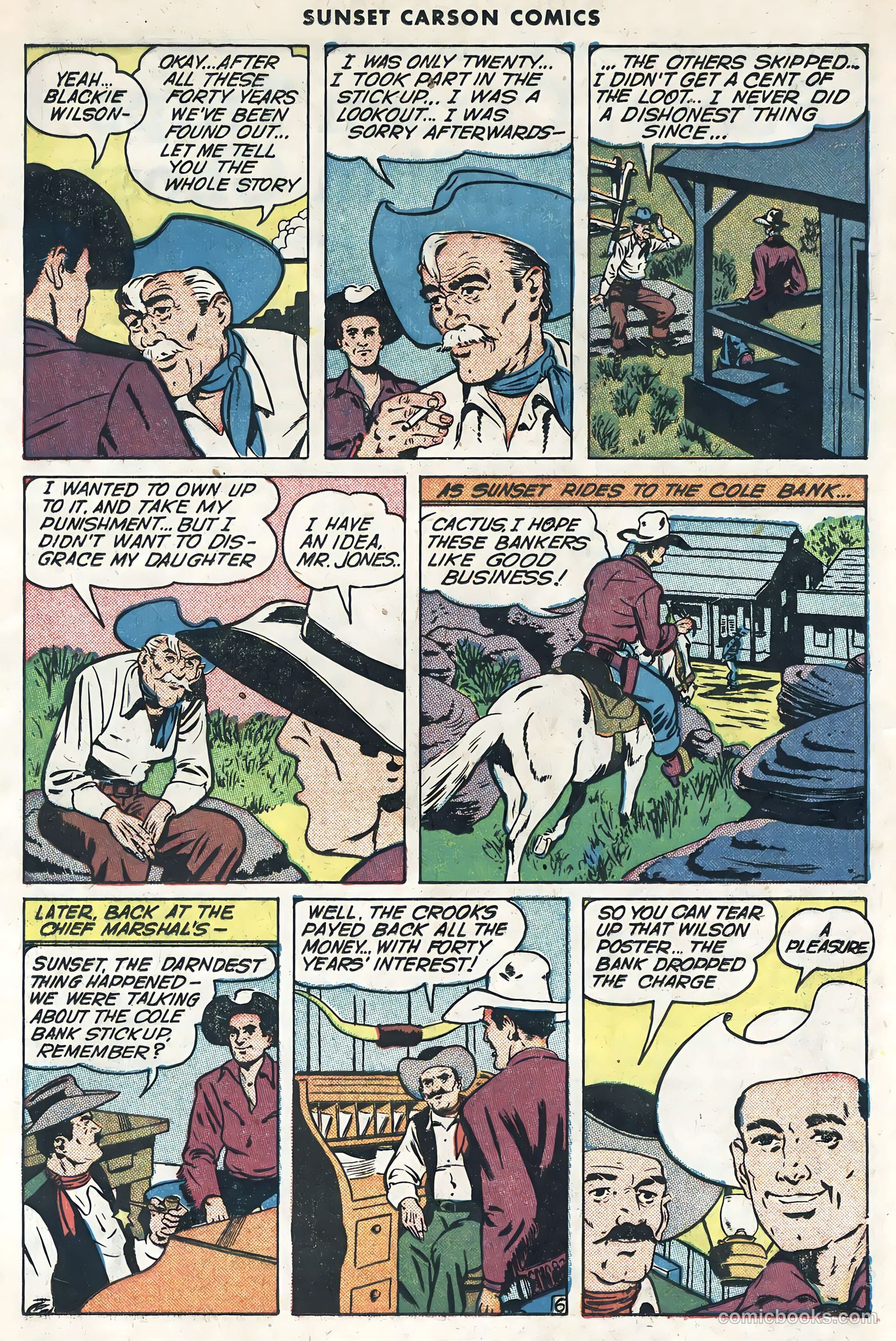Sunset Carson Comics #1 (1951) — page 17 of 36