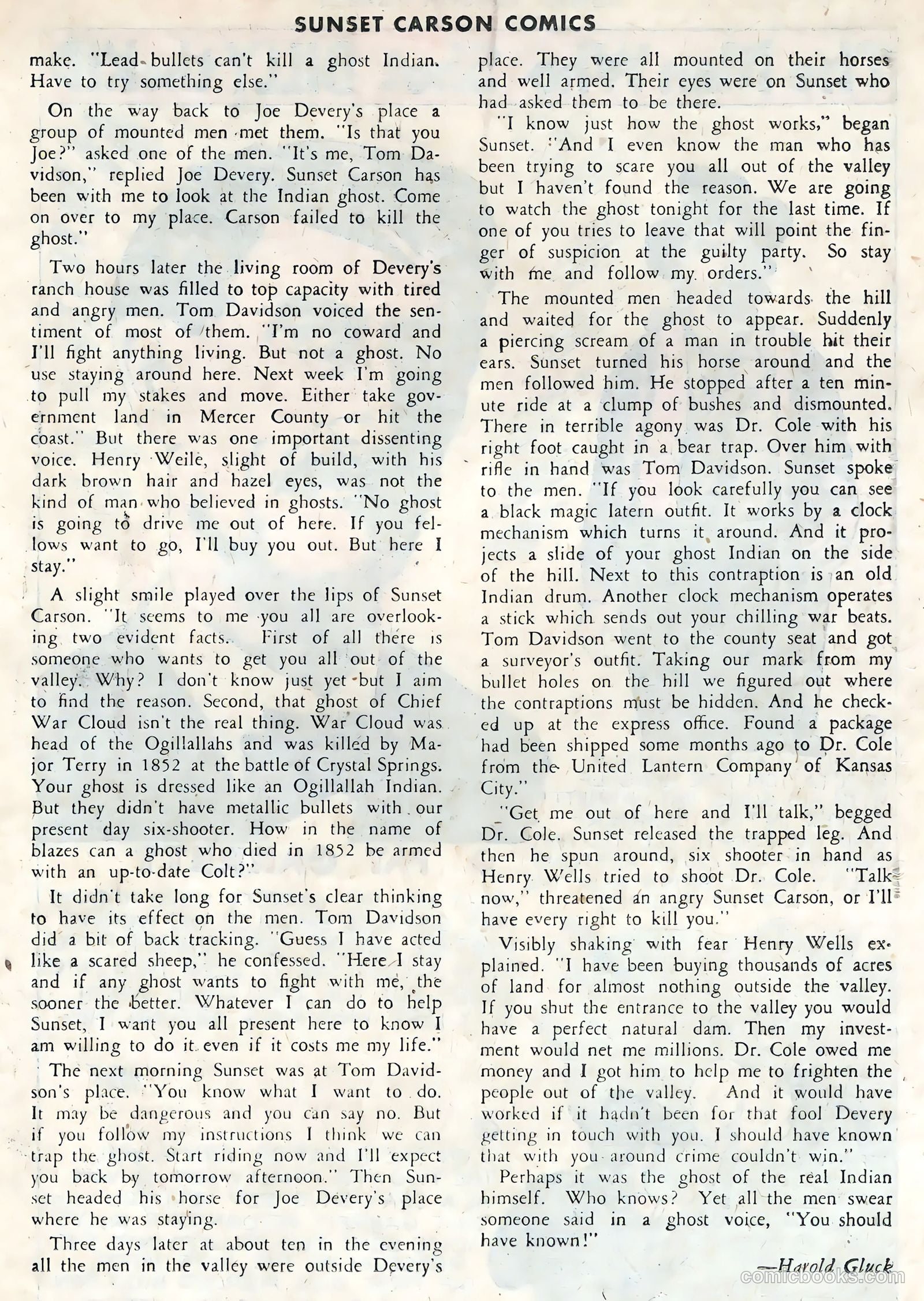 Sunset Carson Comics #1 (1951) — page 19 of 36