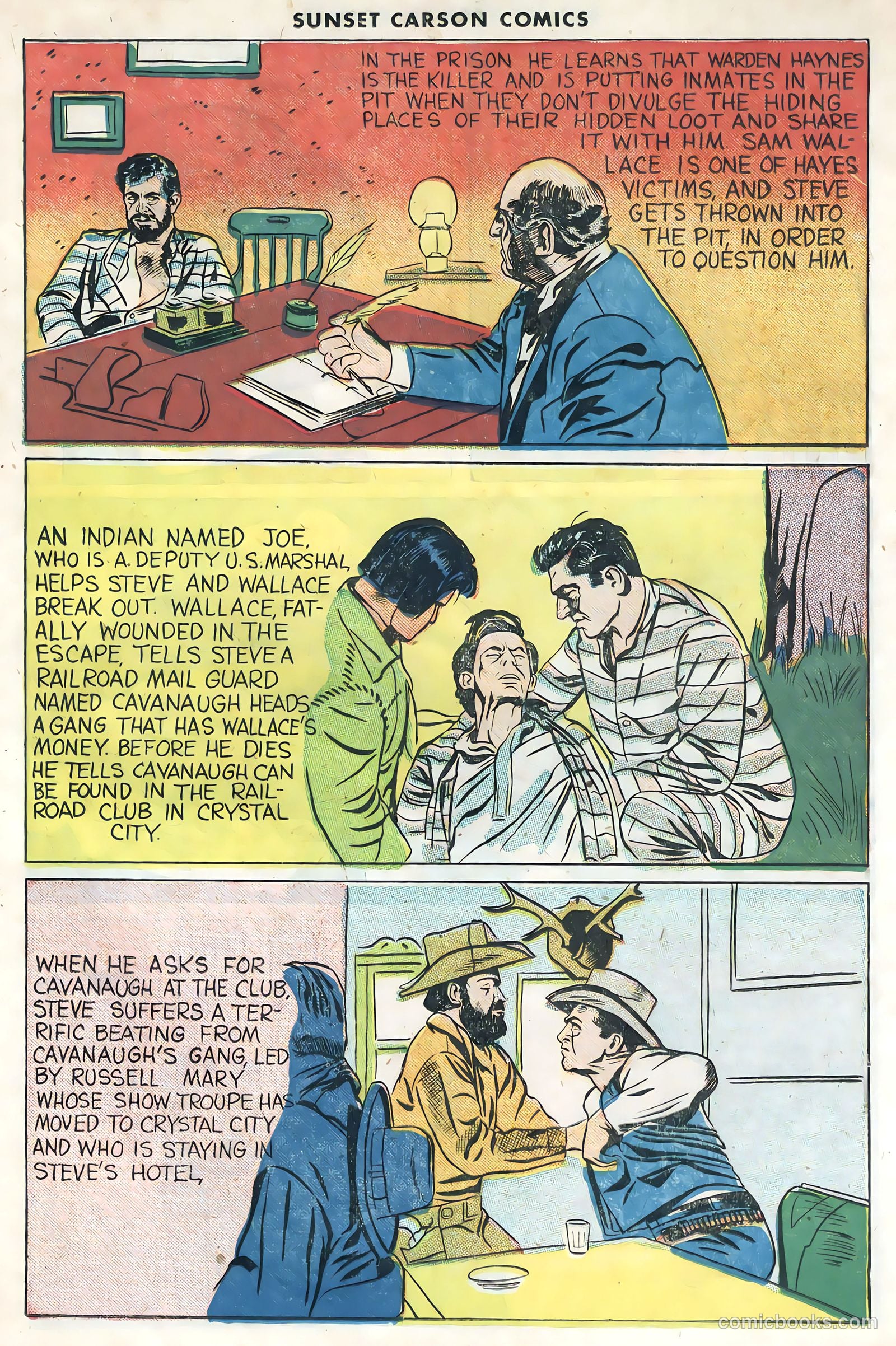 Sunset Carson Comics #1 (1951) — page 23 of 36