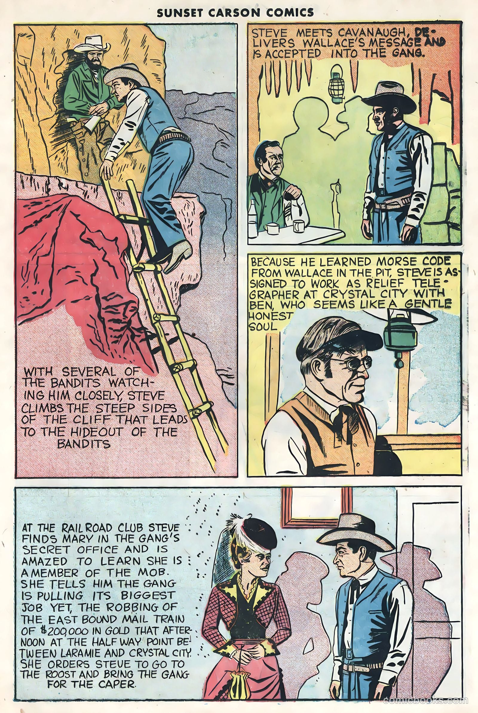 Sunset Carson Comics #1 (1951) — page 25 of 36