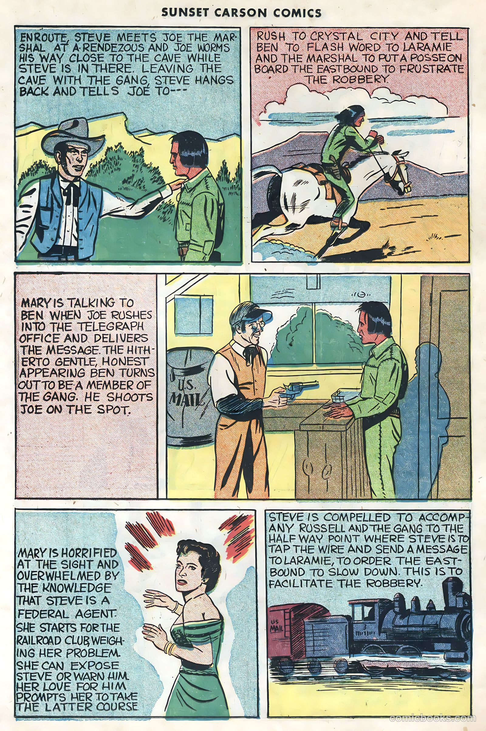 Sunset Carson Comics #1 (1951) — page 26 of 36