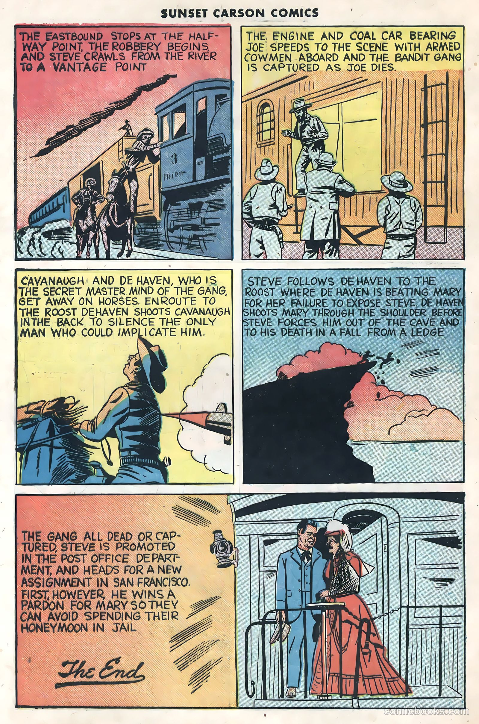 Sunset Carson Comics #1 (1951) — page 28 of 36