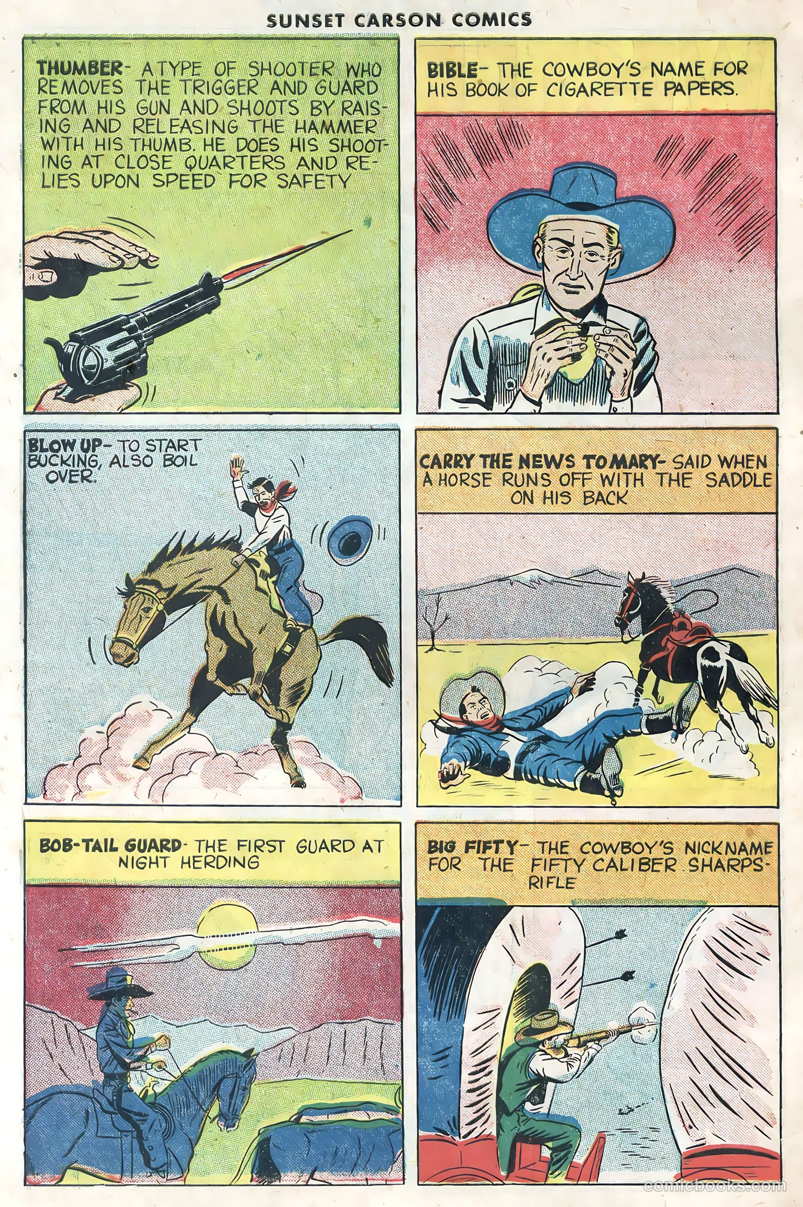 Sunset Carson Comics #1 (1951) — page 30 of 36