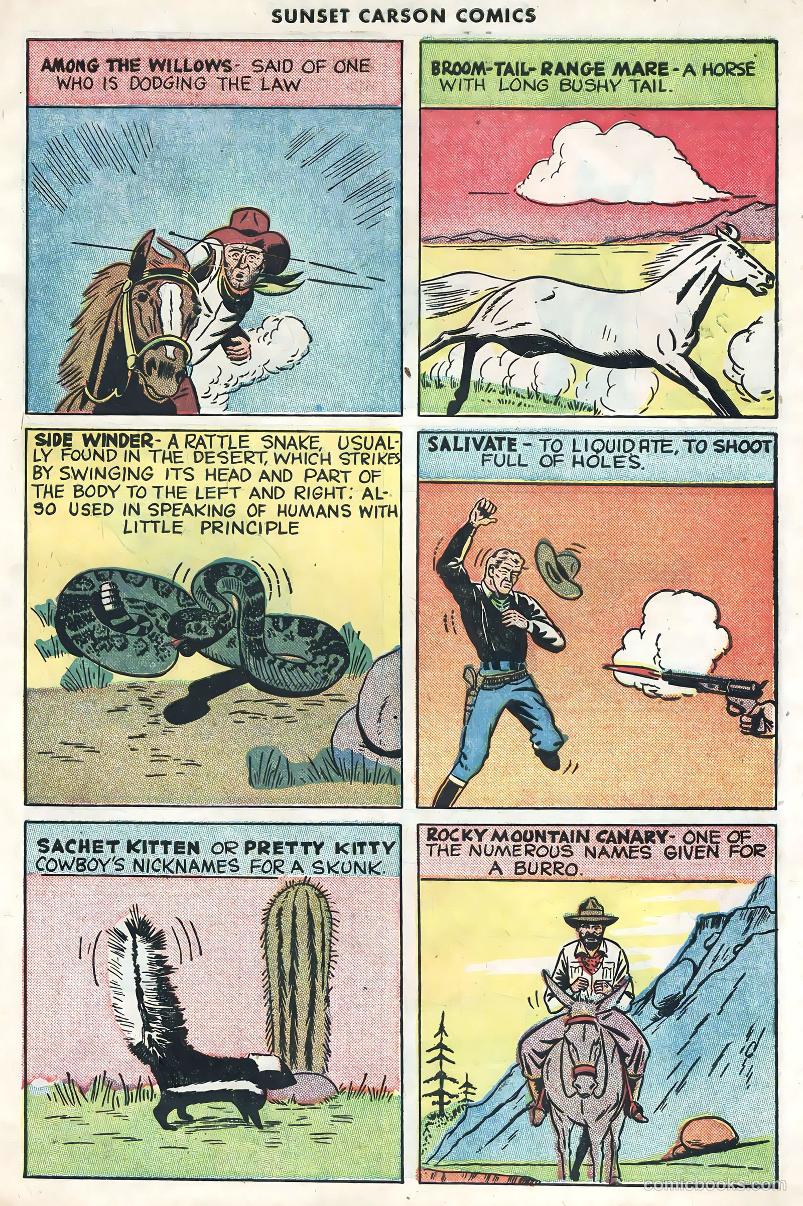 Sunset Carson Comics #1 (1951) — page 31 of 36