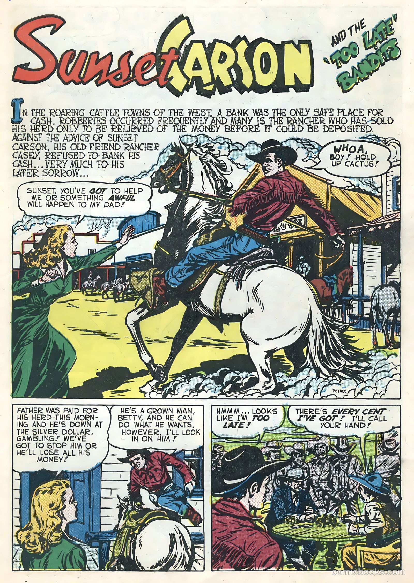 Sunset Carson Comics #2 (1951) — page 3 of 36