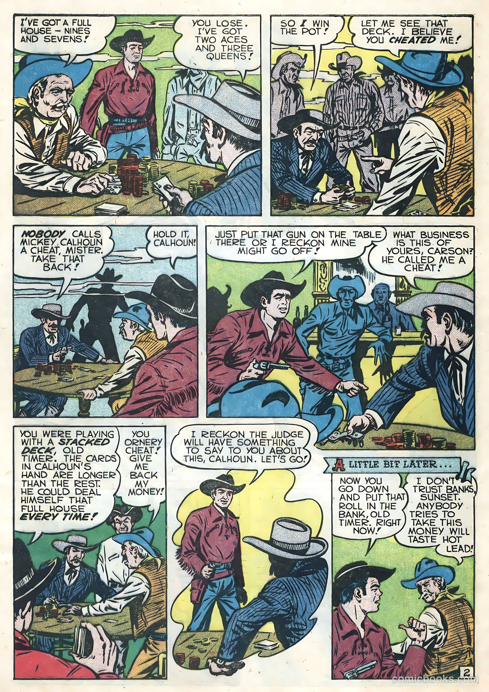 Sunset Carson Comics #2 (1951) — page 4 of 36
