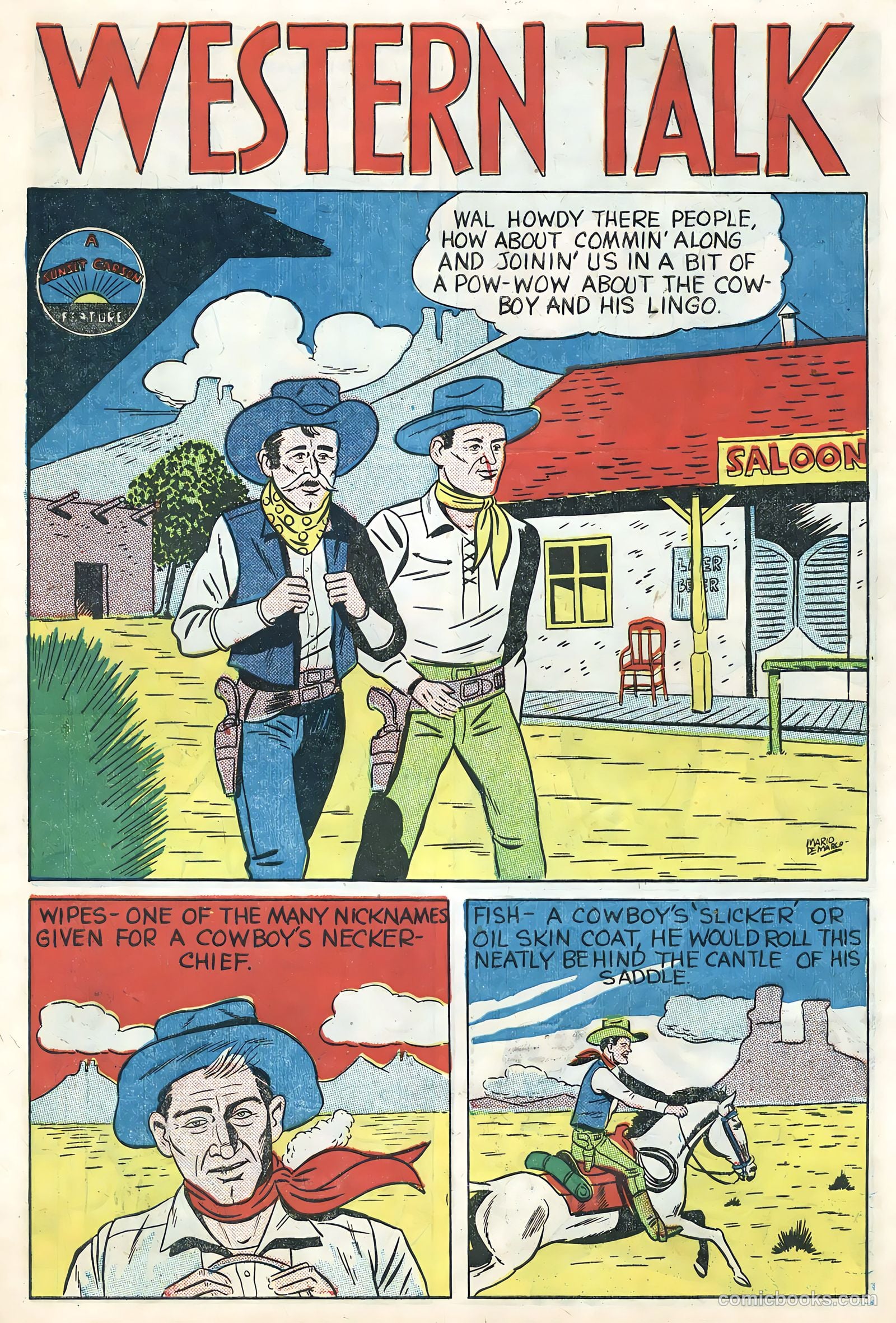 Sunset Carson Comics #2 (1951) — page 7 of 36