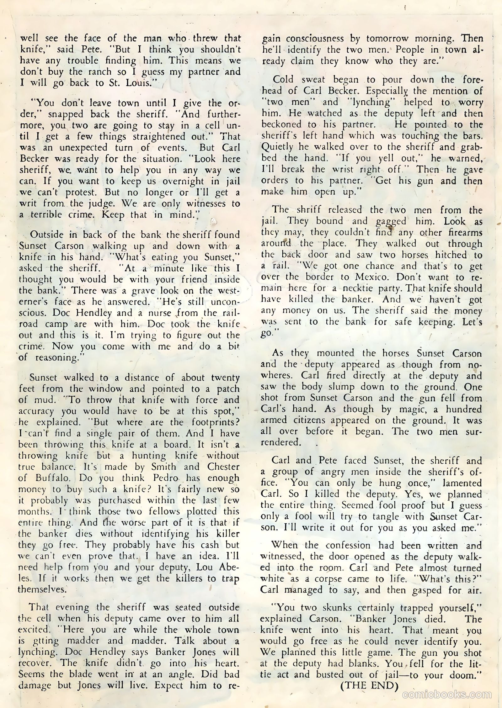 Sunset Carson Comics #2 (1951) — page 19 of 36