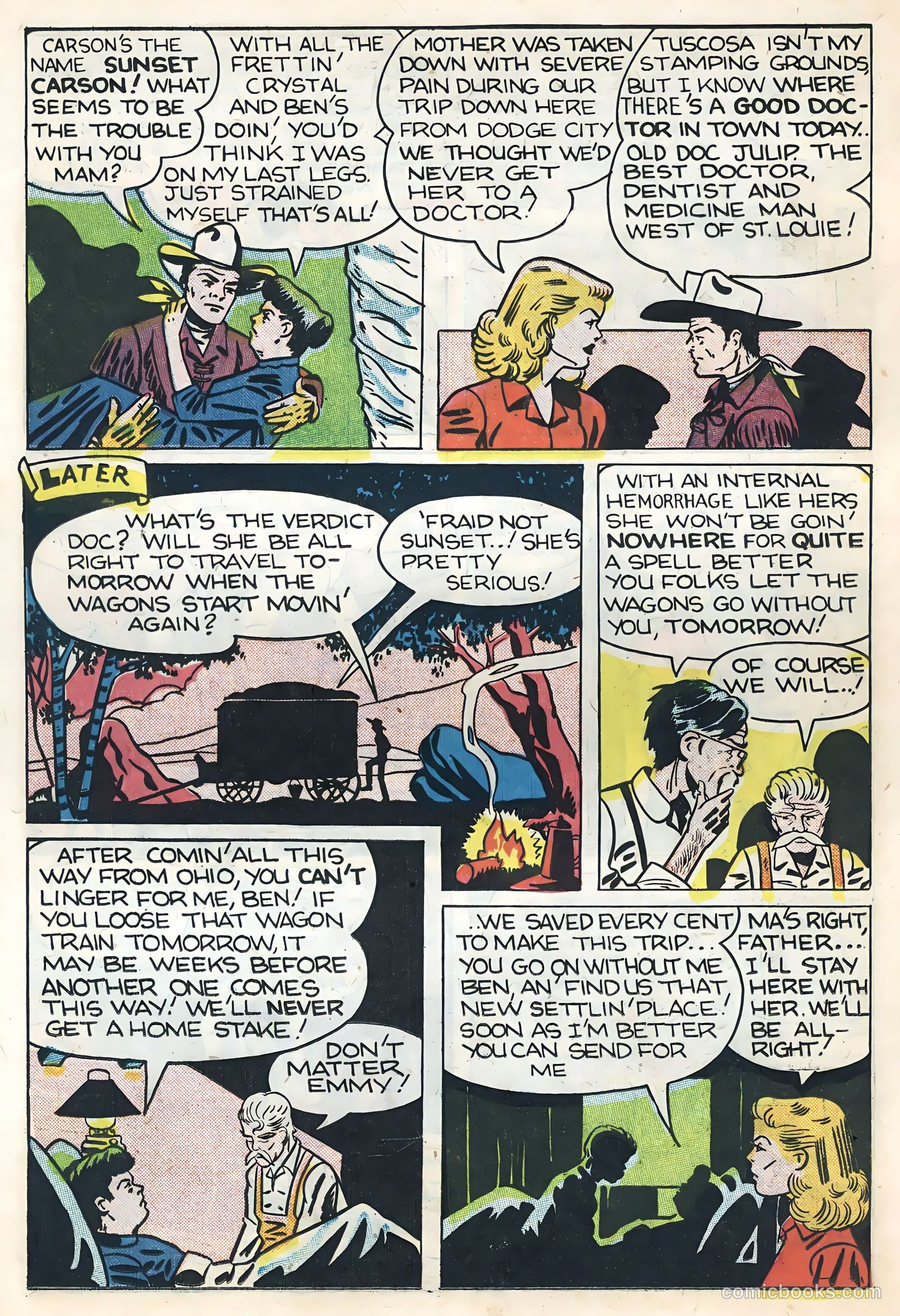 Sunset Carson Comics #2 (1951) — page 22 of 36