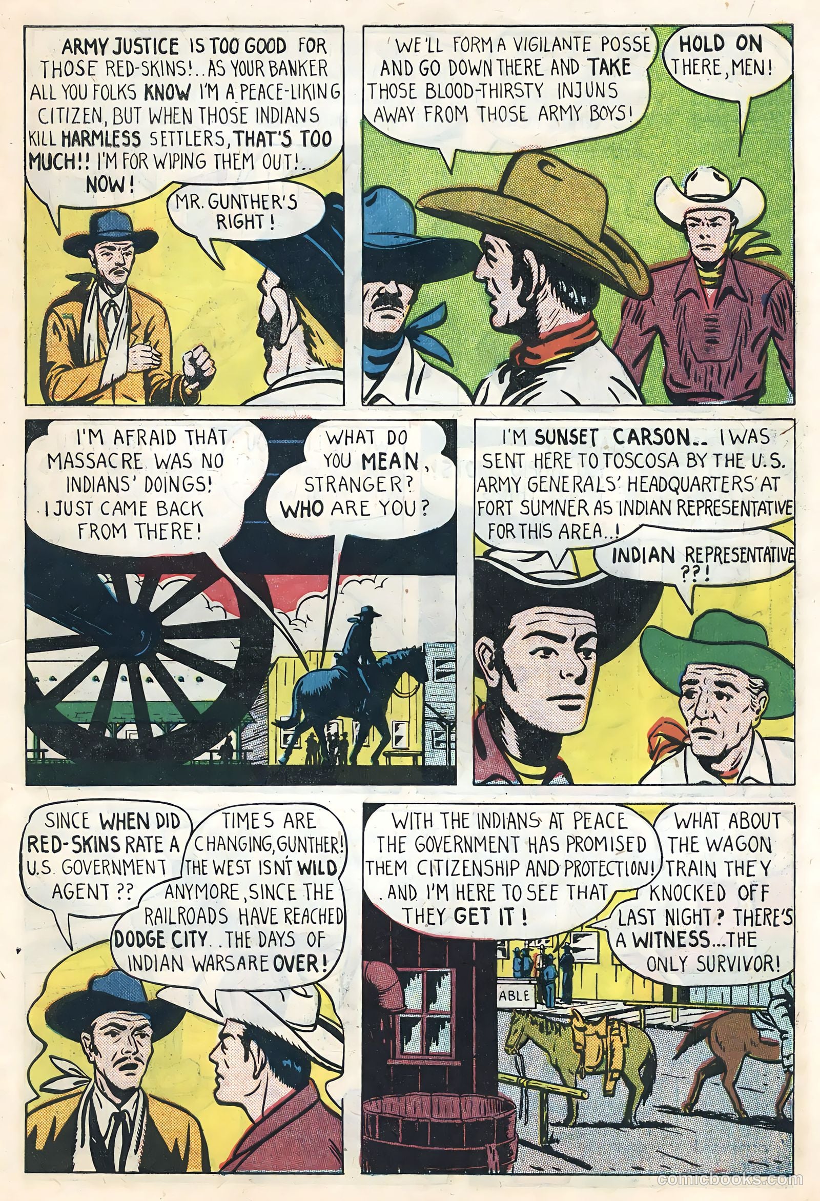 Sunset Carson Comics #2 (1951) — page 27 of 36