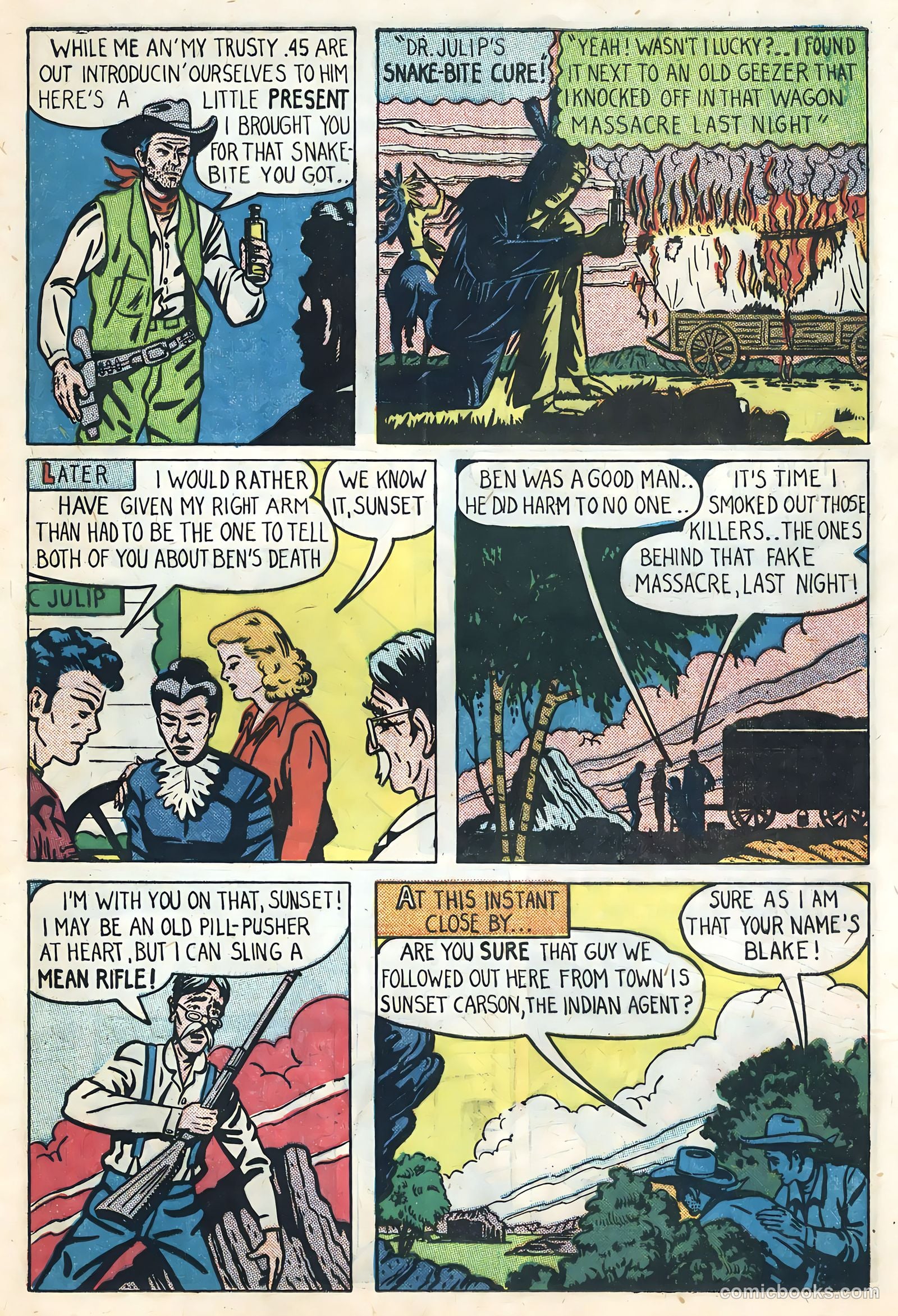 Sunset Carson Comics #2 (1951) — page 29 of 36