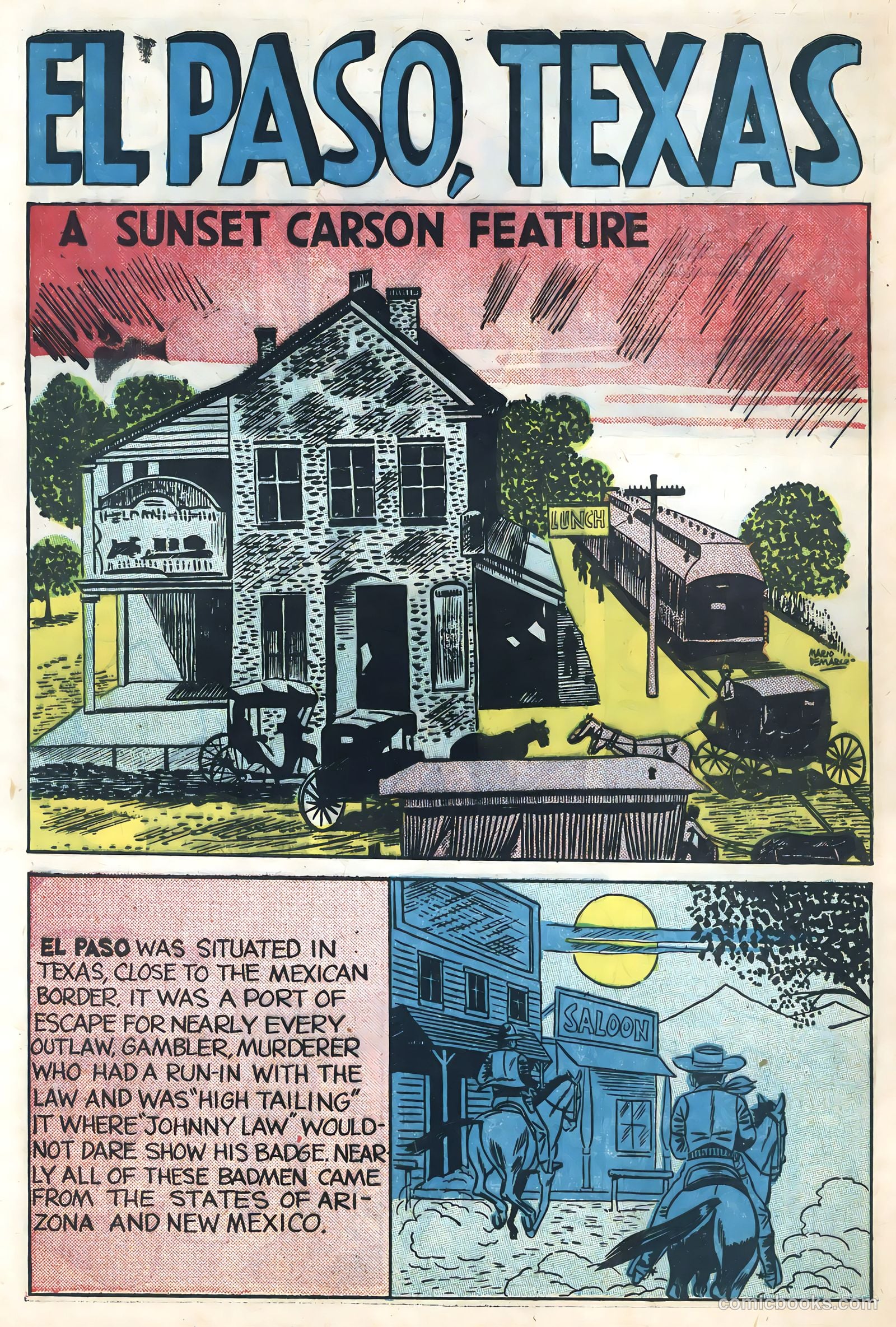 Sunset Carson Comics #2 (1951) — page 32 of 36