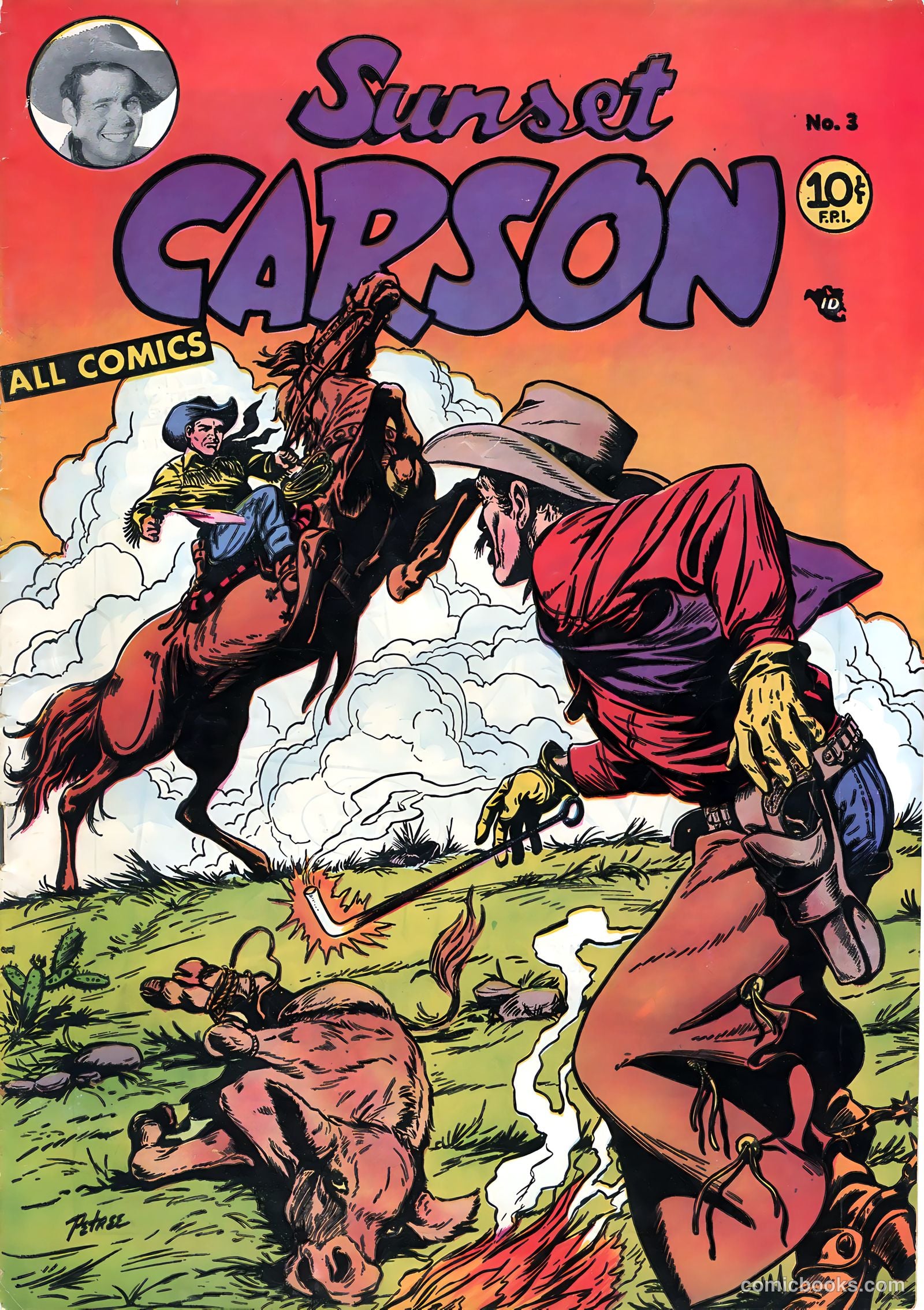 Sunset Carson Comics #3