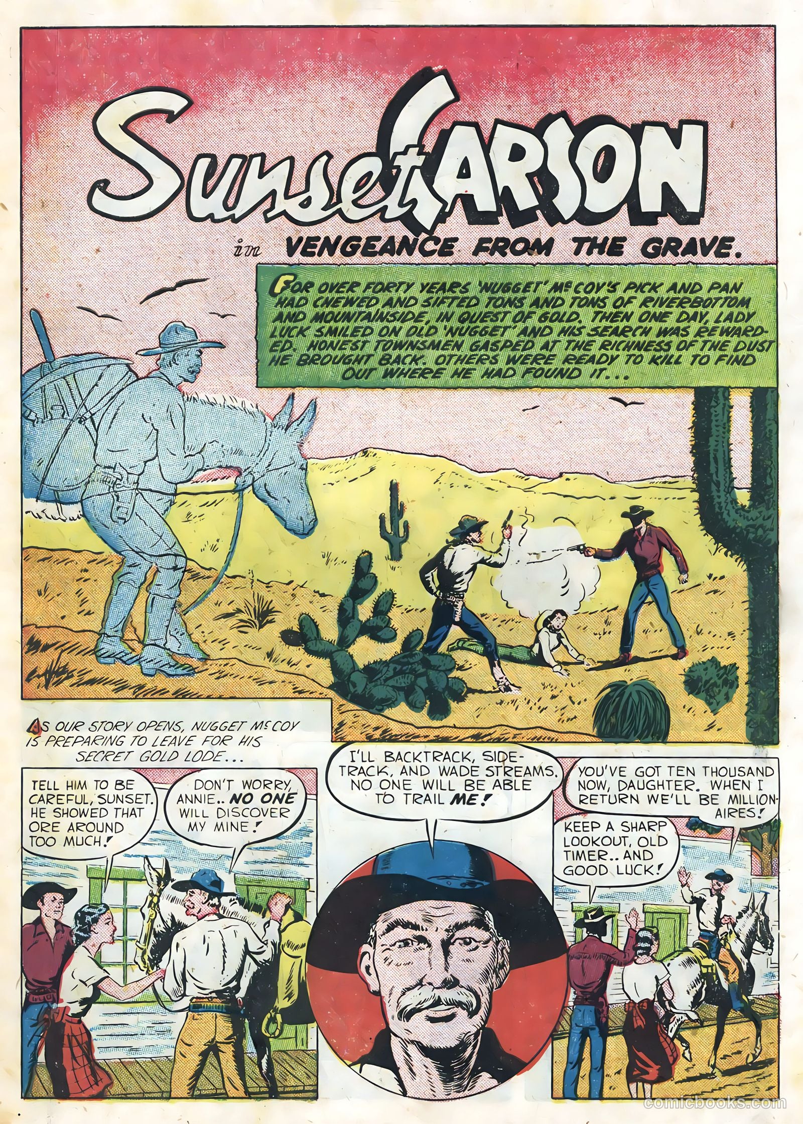 Sunset Carson Comics #3 (1951) — page 3 of 36