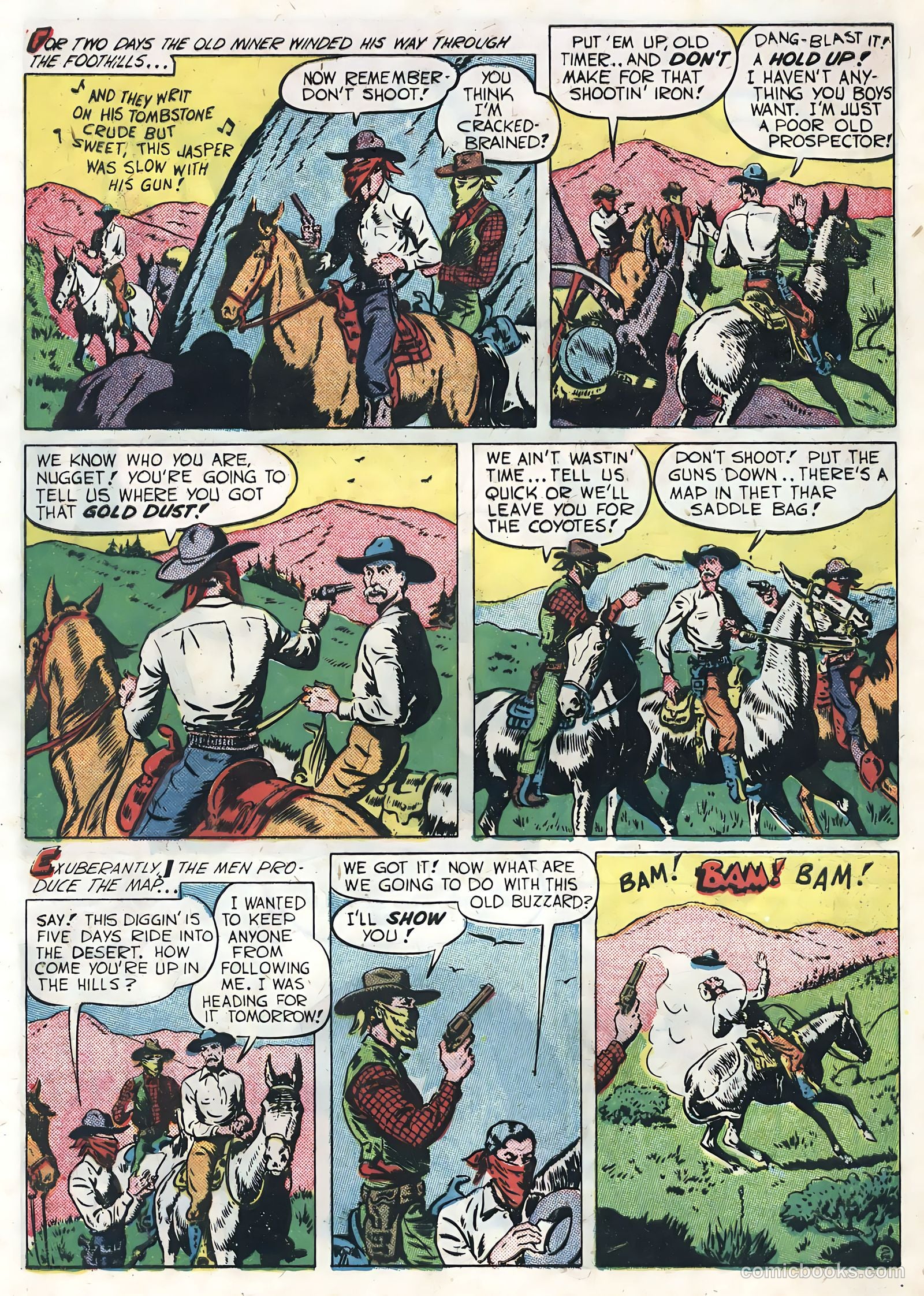Sunset Carson Comics #3 (1951) — page 4 of 36