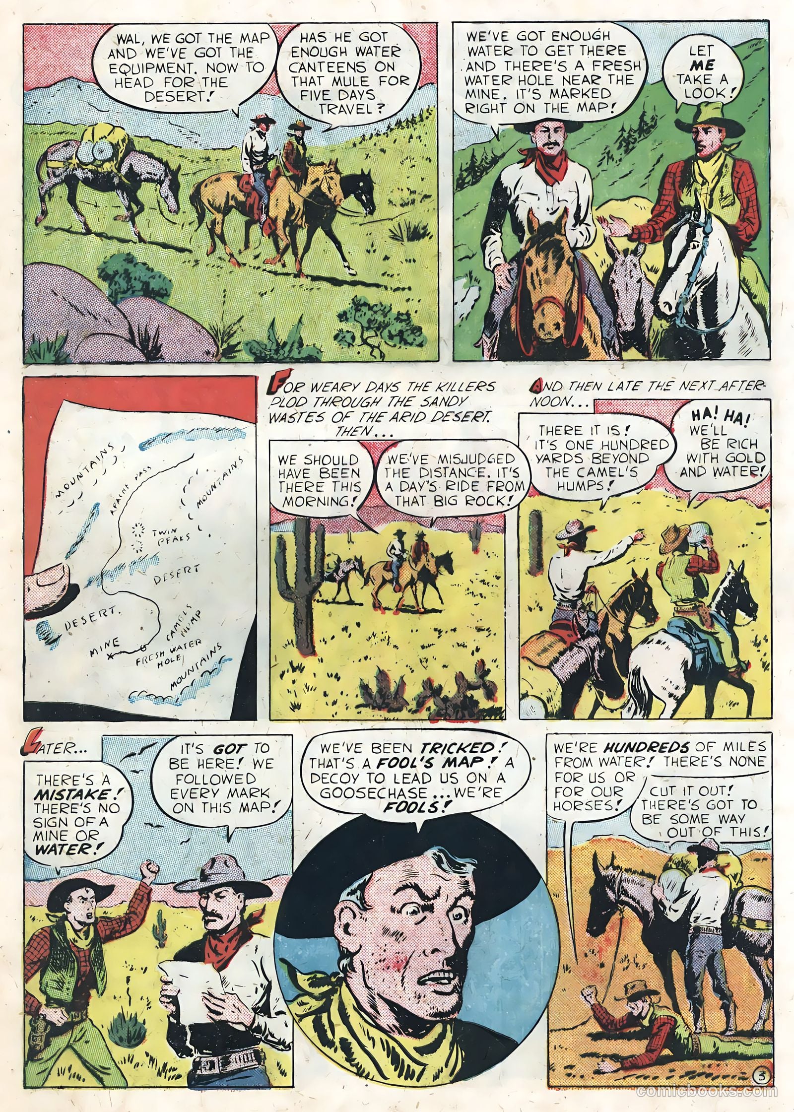 Sunset Carson Comics #3 (1951) — page 5 of 36