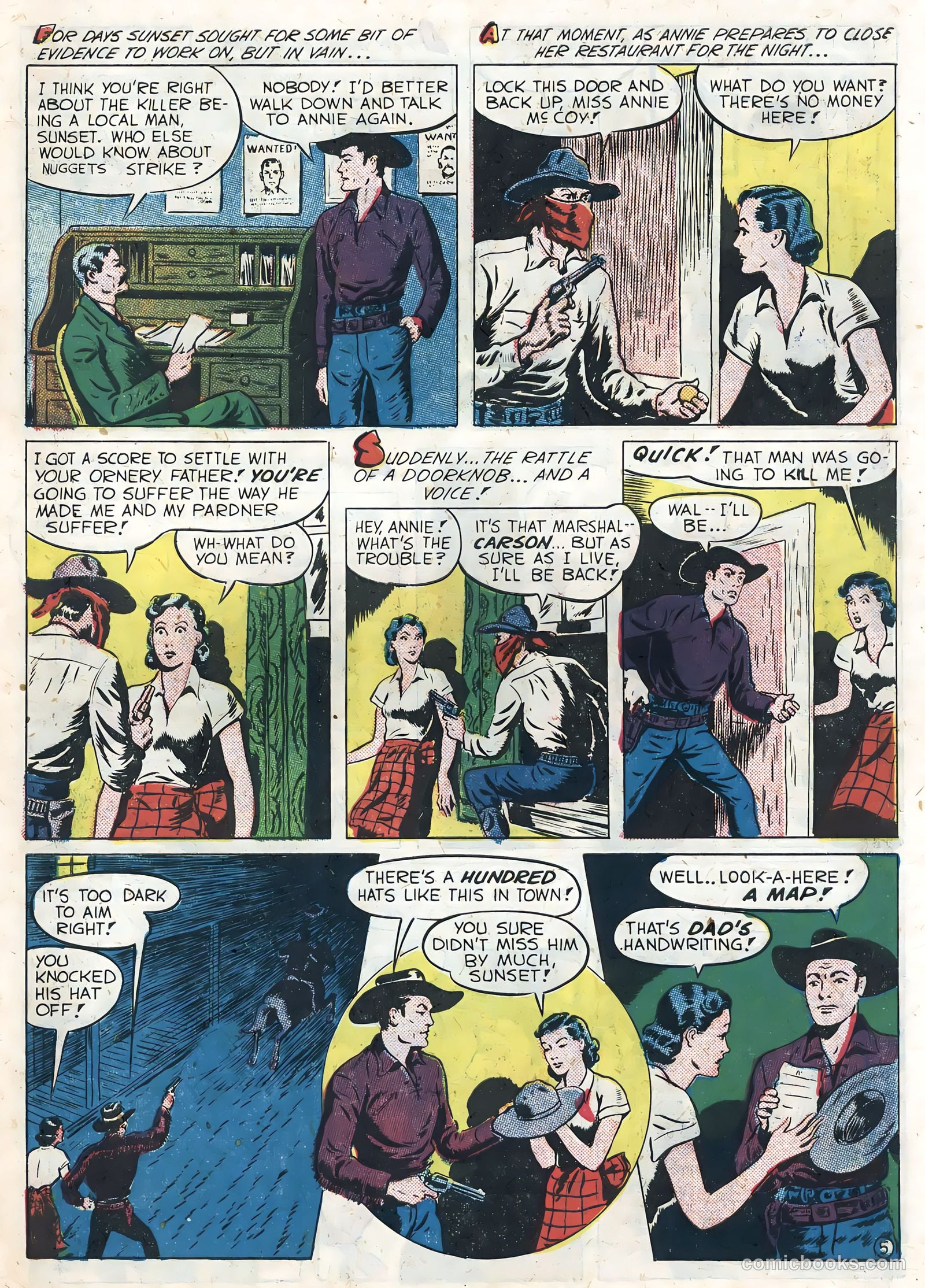 Sunset Carson Comics #3 (1951) — page 7 of 36