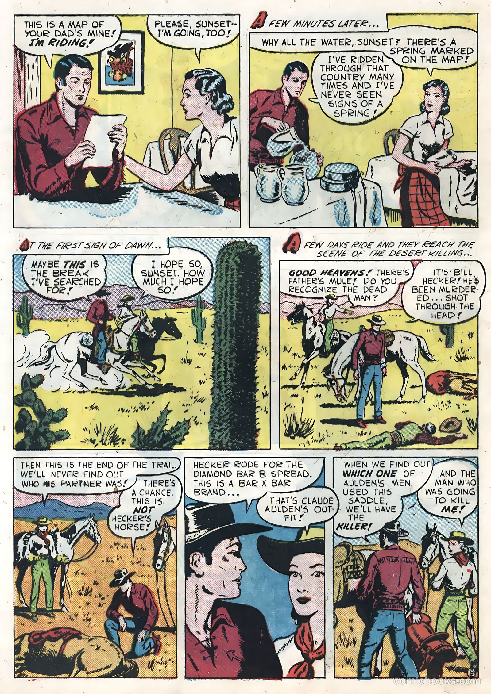 Sunset Carson Comics #3 (1951) — page 8 of 36