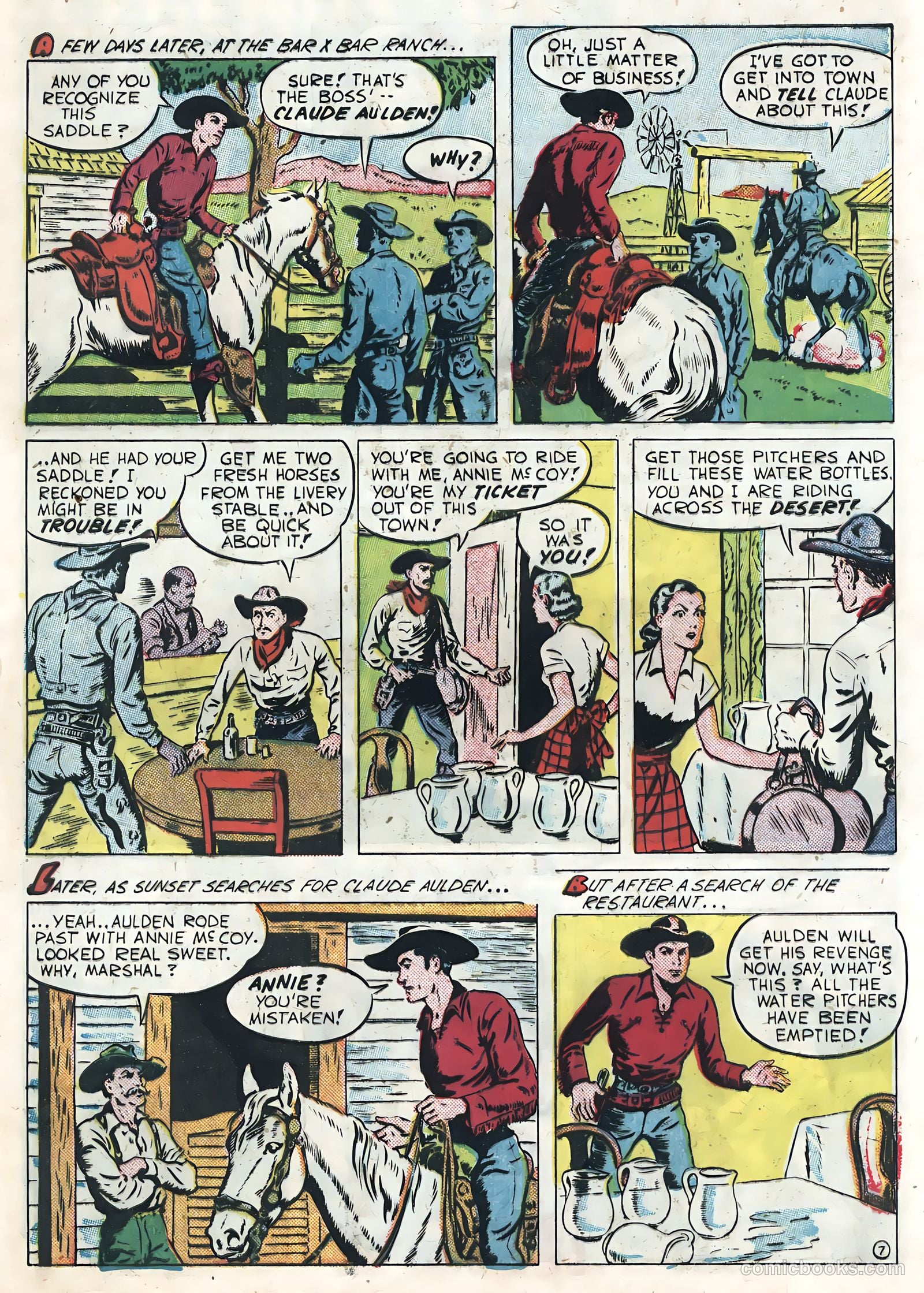Sunset Carson Comics #3 (1951) — page 9 of 36