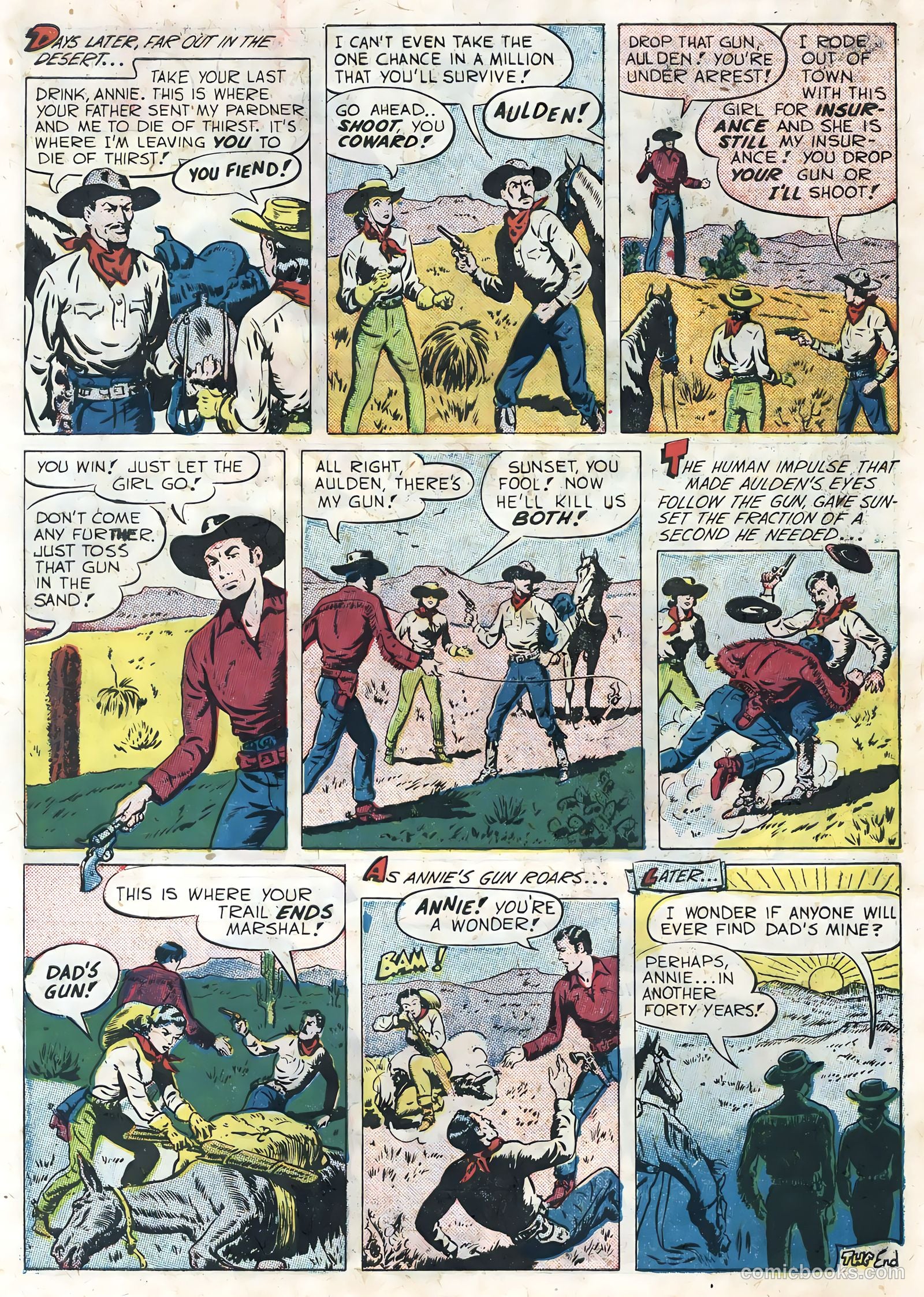 Sunset Carson Comics #3 (1951) — page 10 of 36
