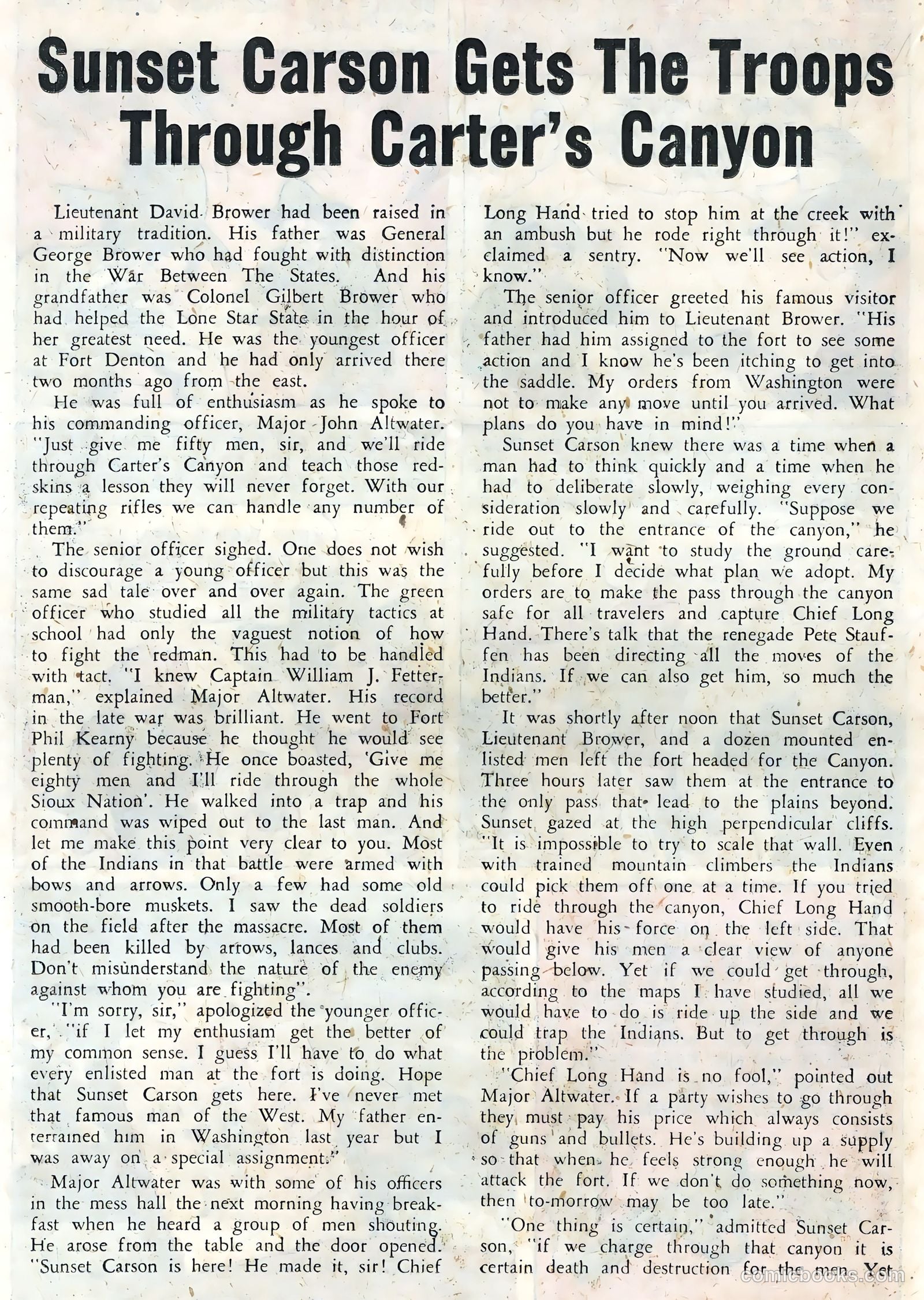 Sunset Carson Comics #3 (1951) — page 18 of 36