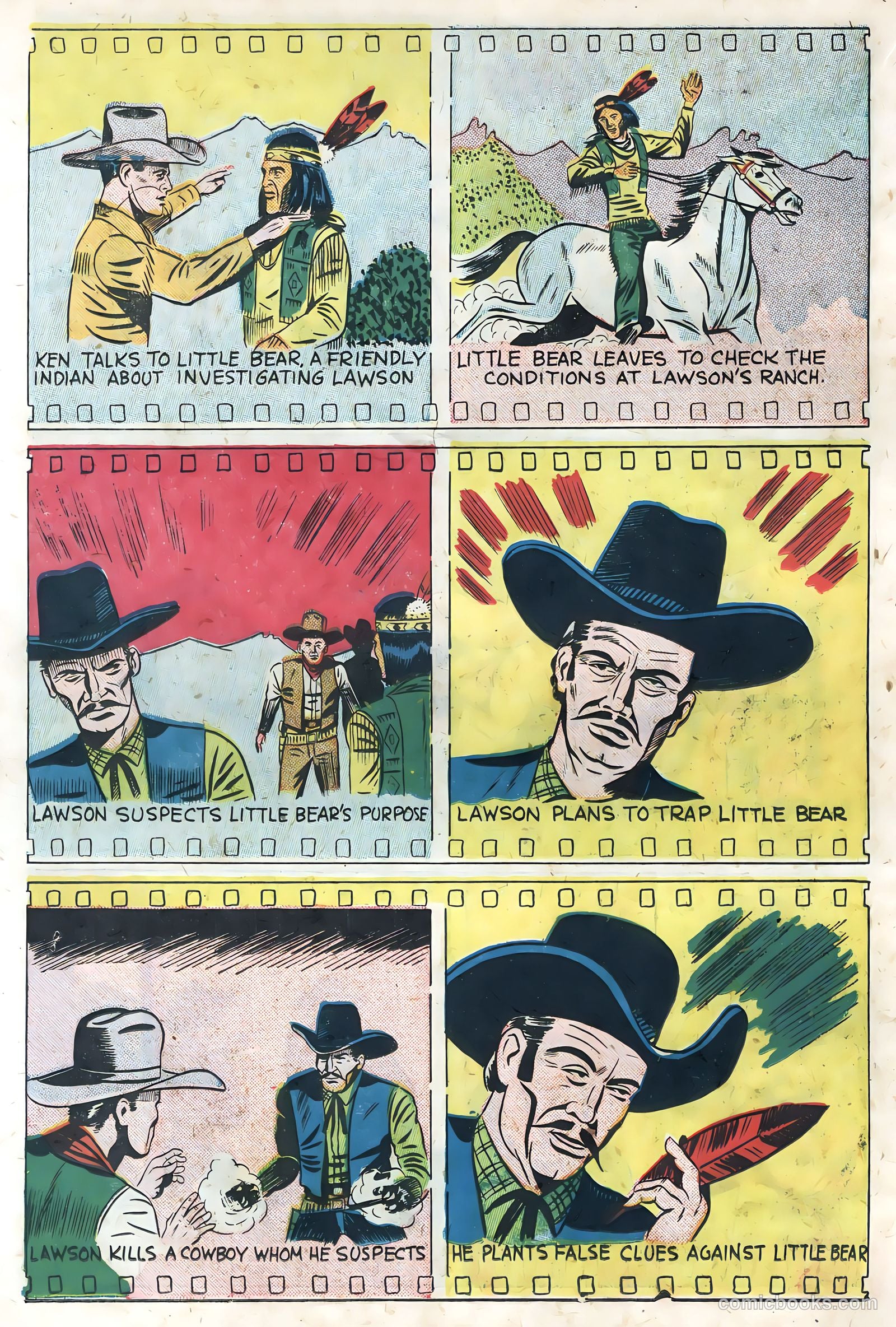 Sunset Carson Comics #3 (1951) — page 22 of 36