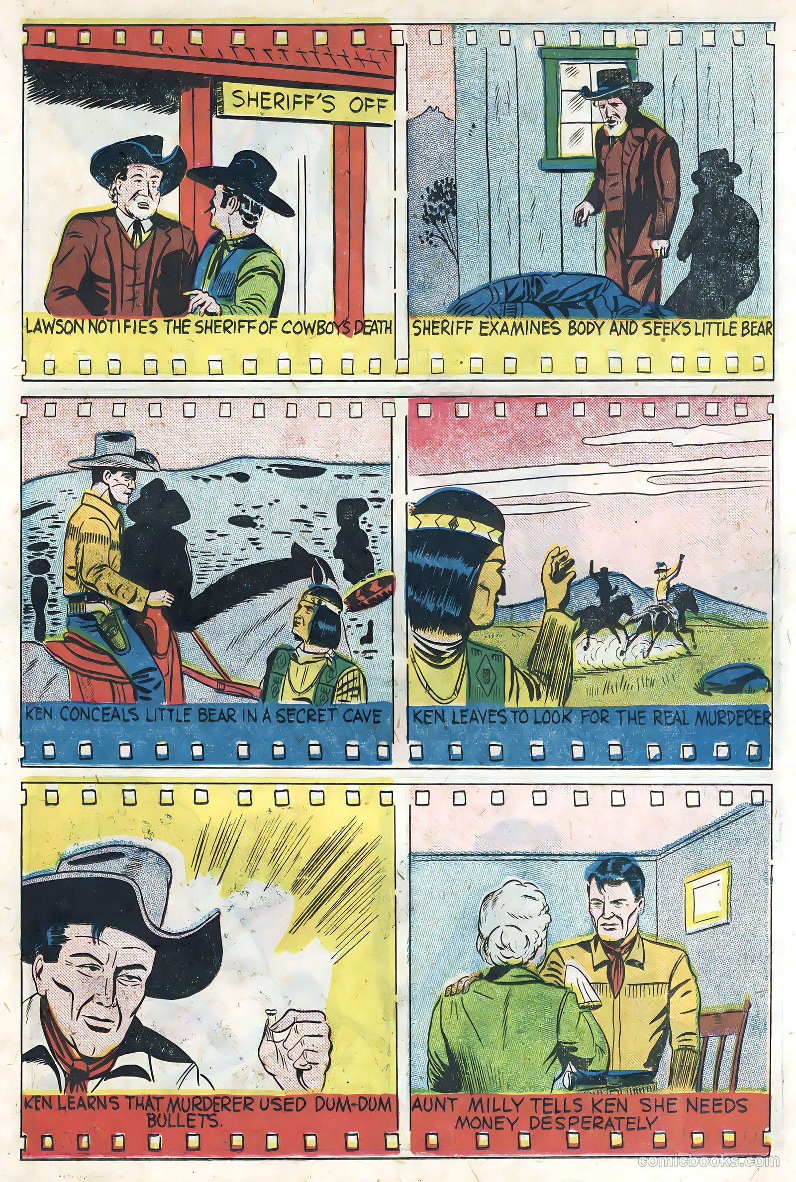 Sunset Carson Comics #3 (1951) — page 23 of 36