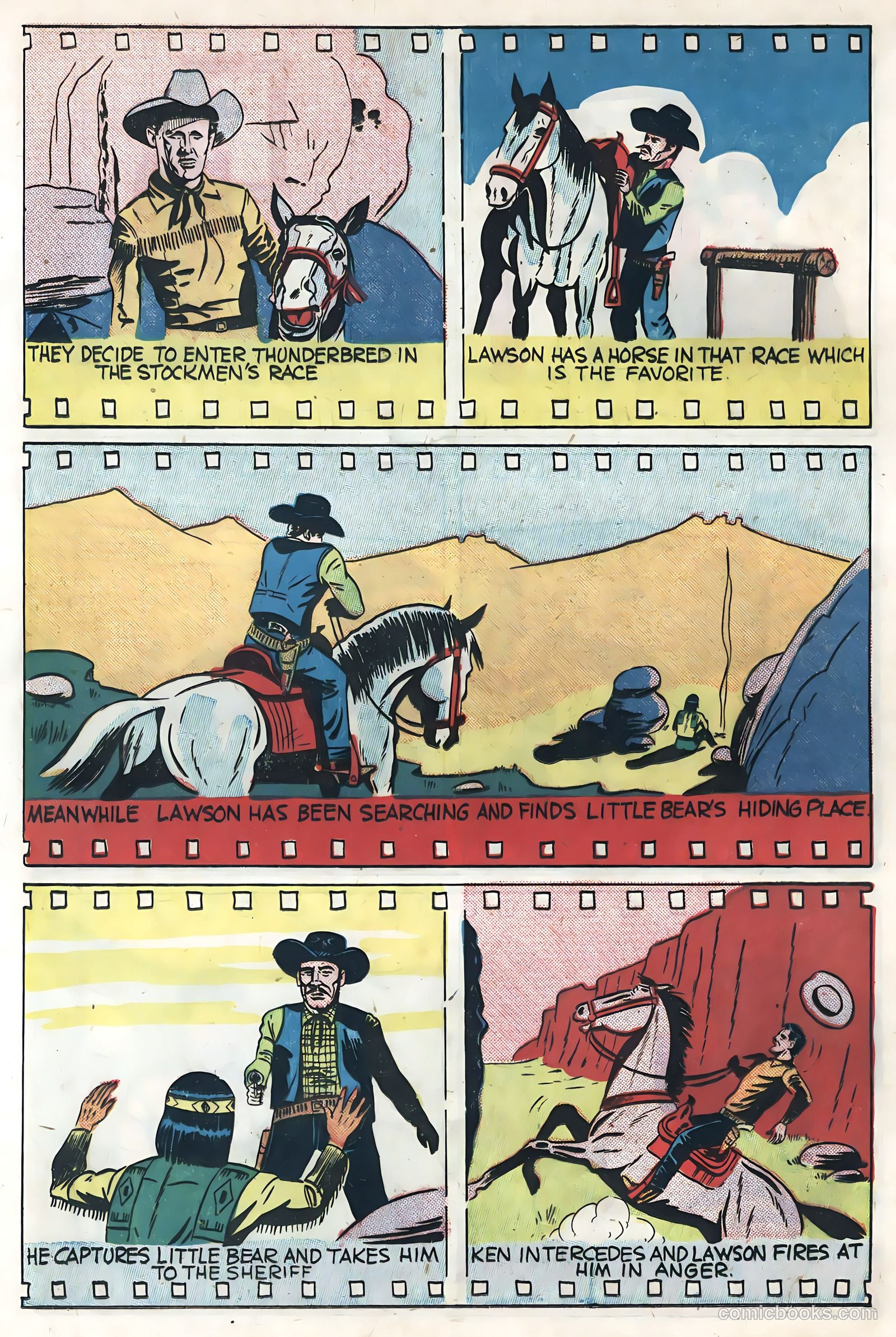 Sunset Carson Comics #3 (1951) — page 24 of 36