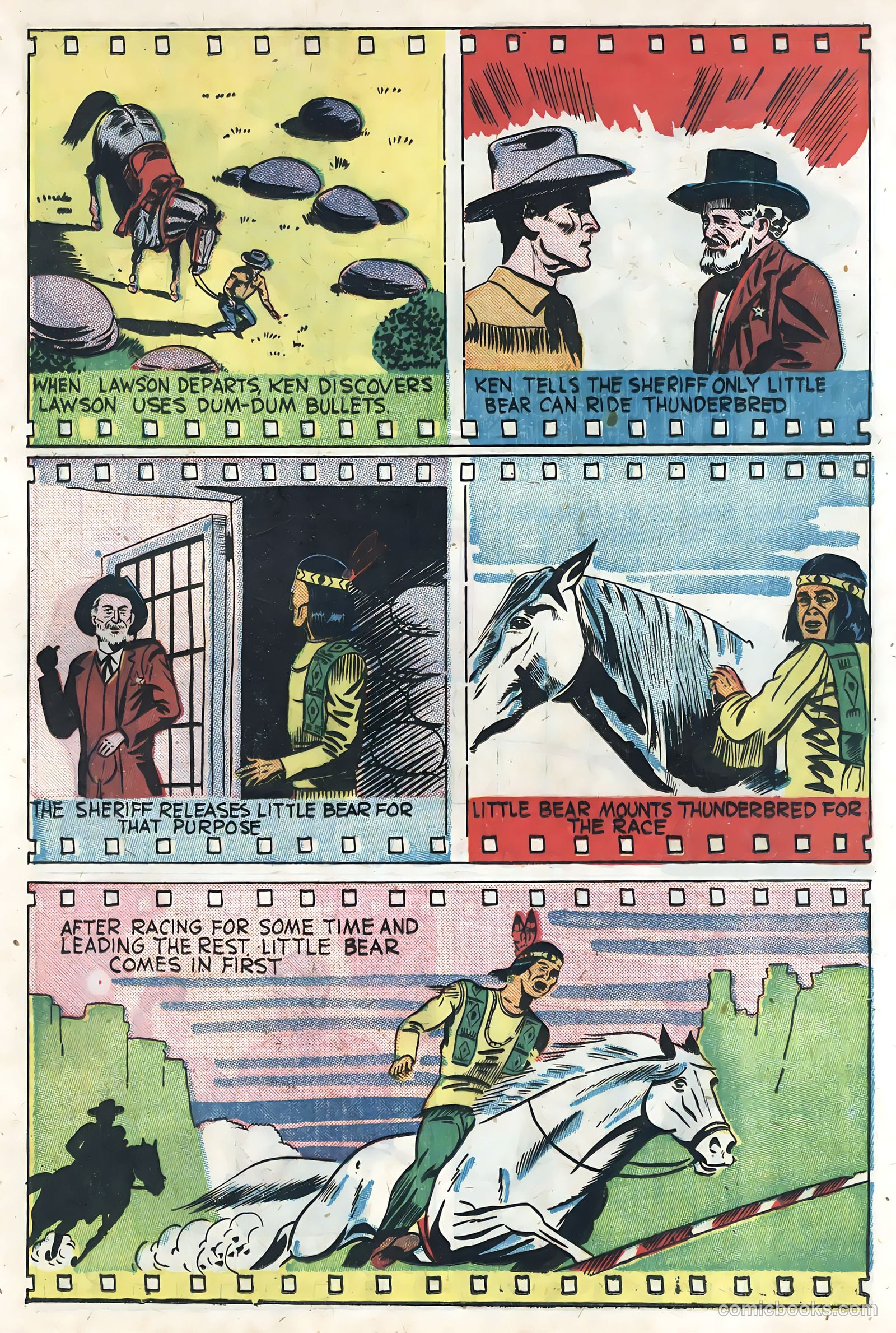 Sunset Carson Comics #3 (1951) — page 25 of 36