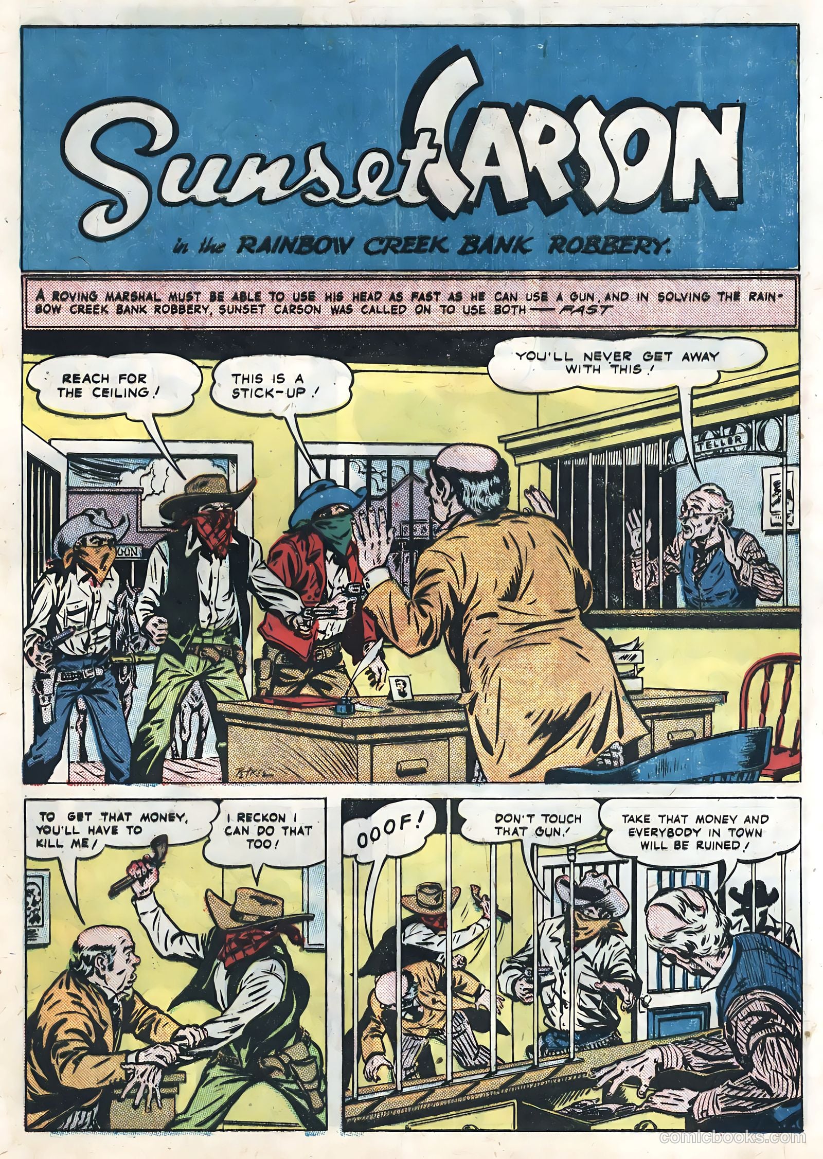 Sunset Carson Comics #3 (1951) — page 29 of 36