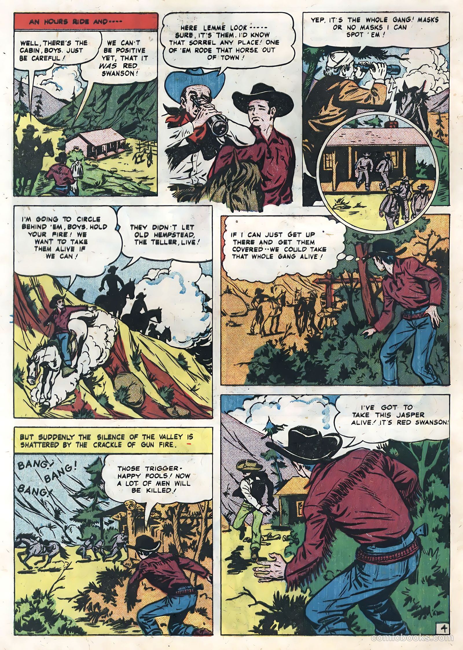 Sunset Carson Comics #3 (1951) — page 32 of 36
